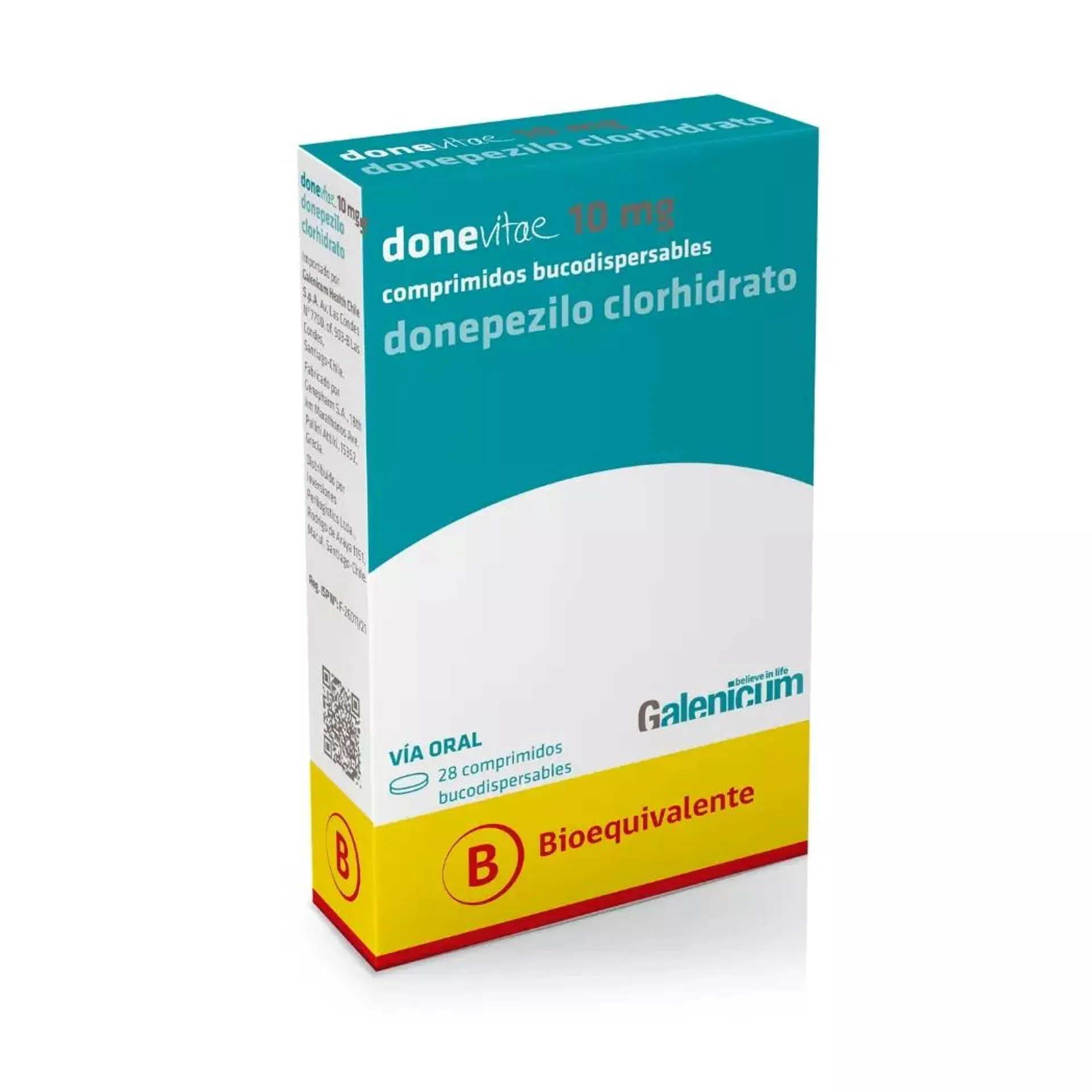 Donevitae (B) Donepezilo 10mg 28 Comprimidos Bucodispersables