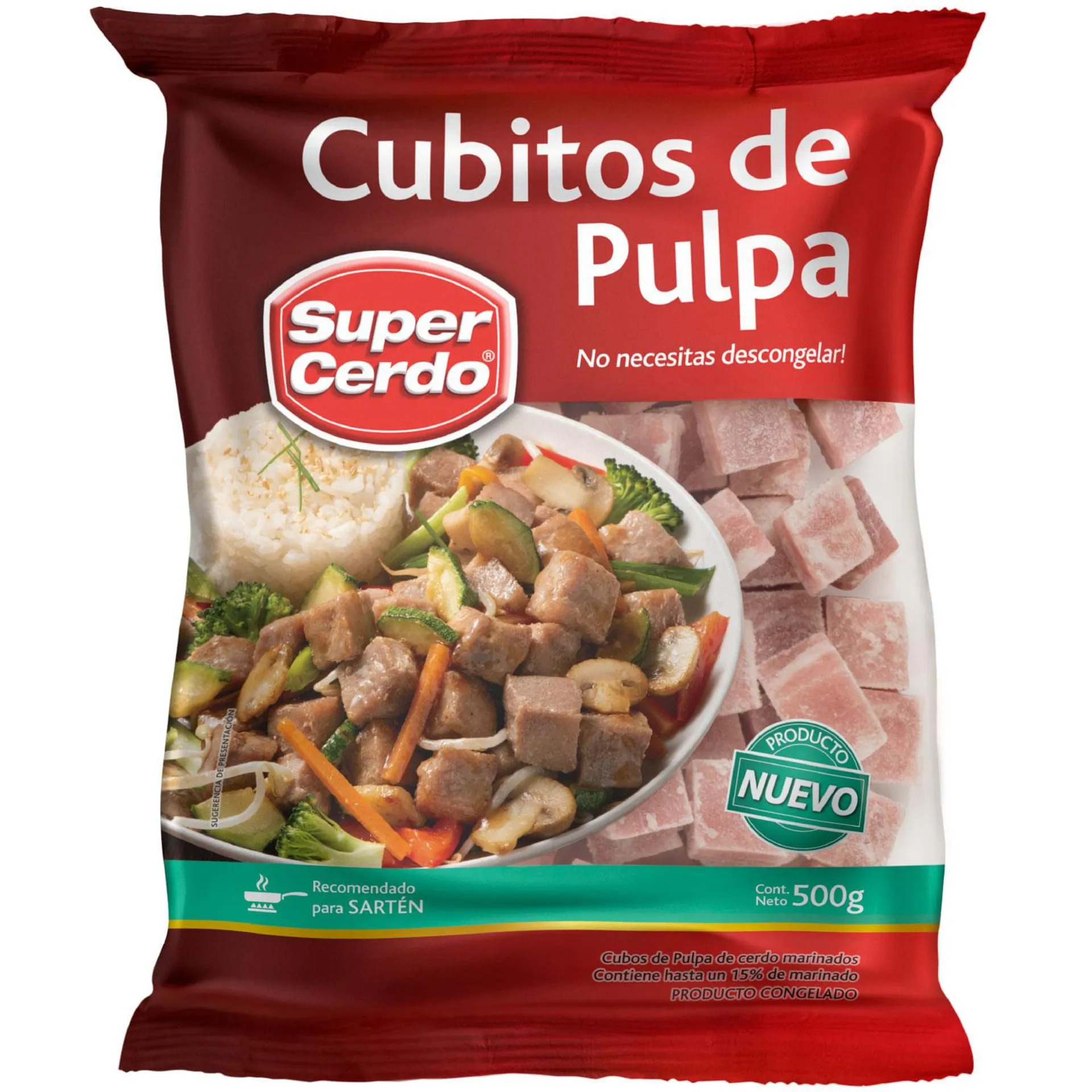 Cubitos de pulpa 500 g