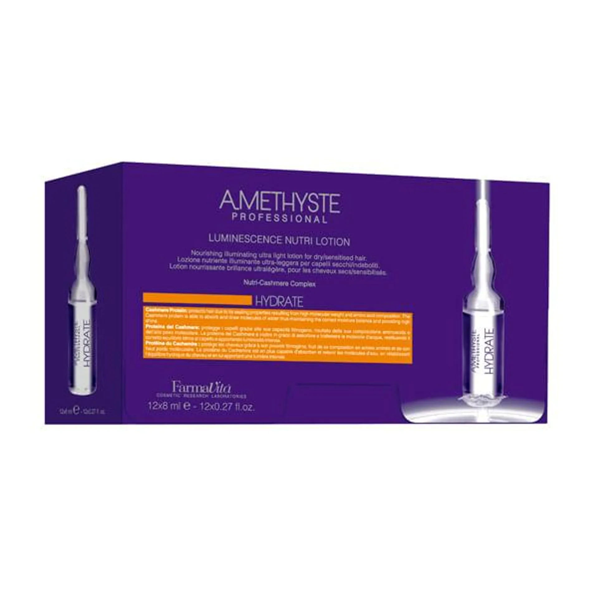 Ampolla Amethyste Hydrate Luminescence Lotion 12x8ml