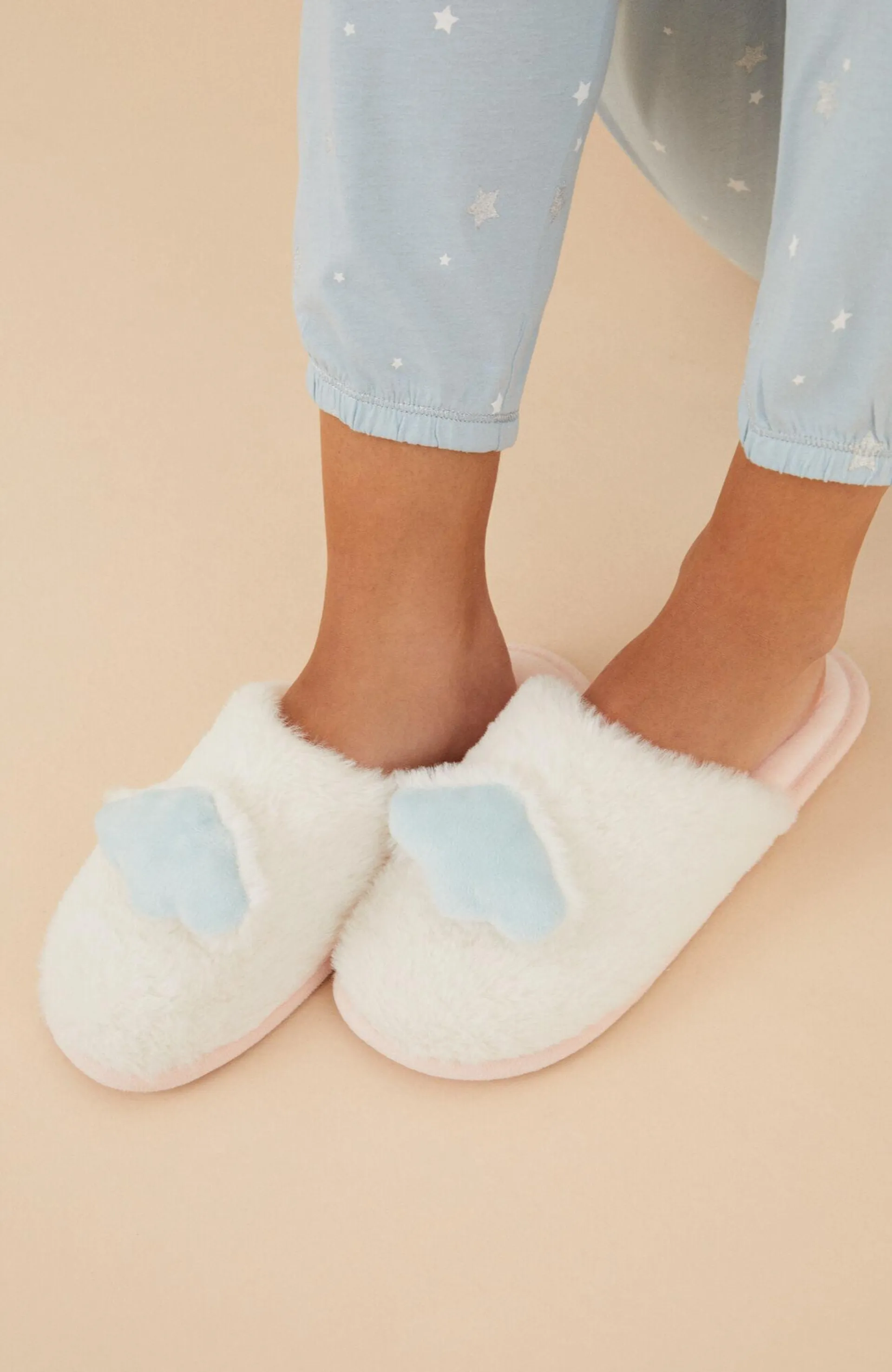 Pantuflas Pelo Nube Blanco Women'Secret Cozy Clouds