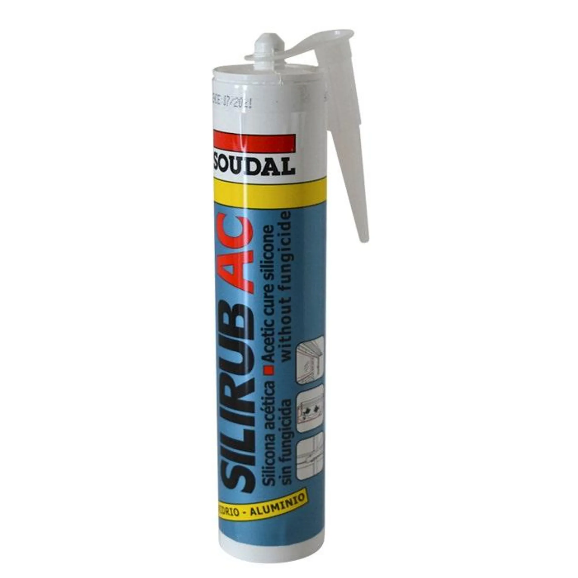 SOUDAL SILICONA ACETICA NEGRA AC