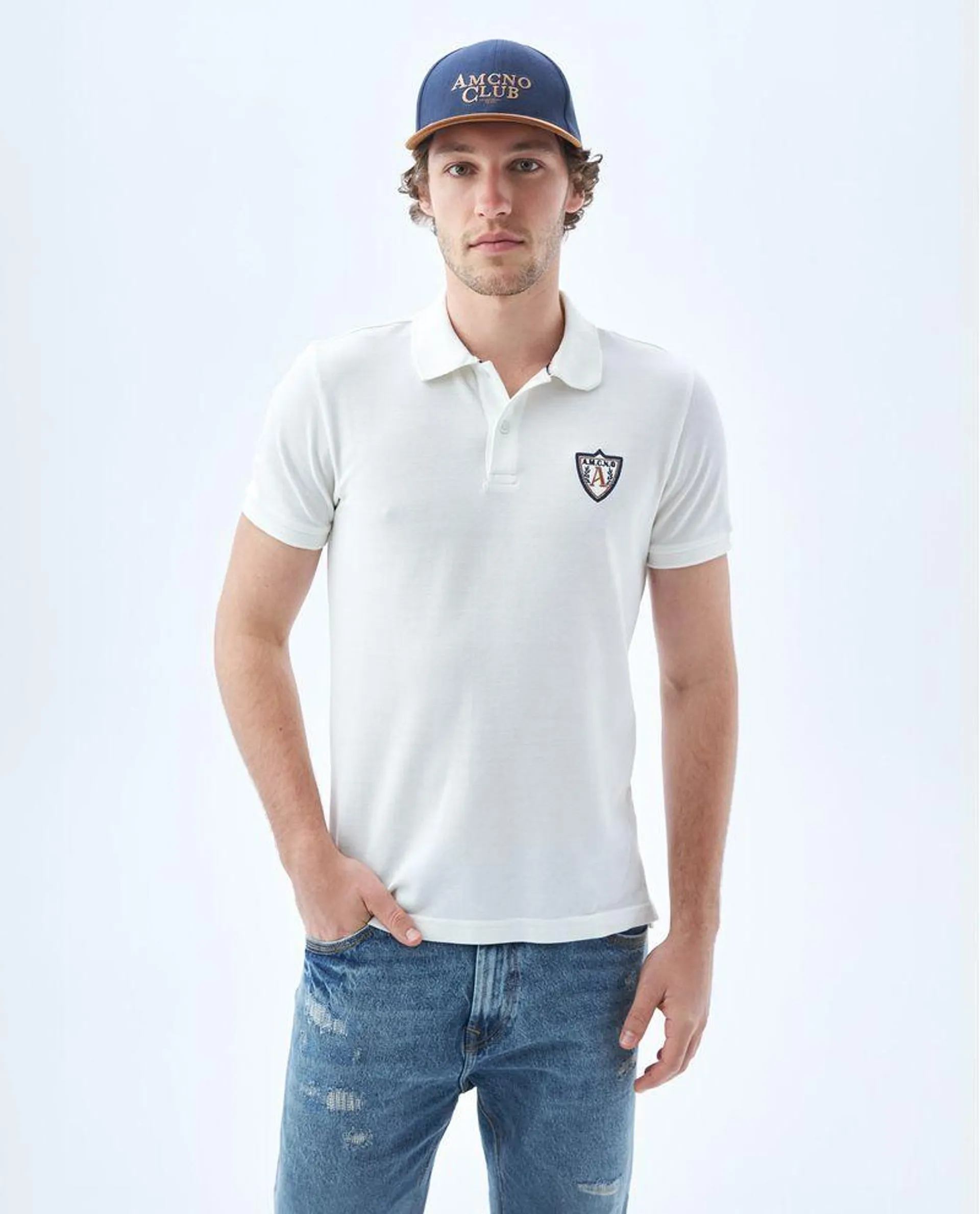 Polo con mini detalle para hombre