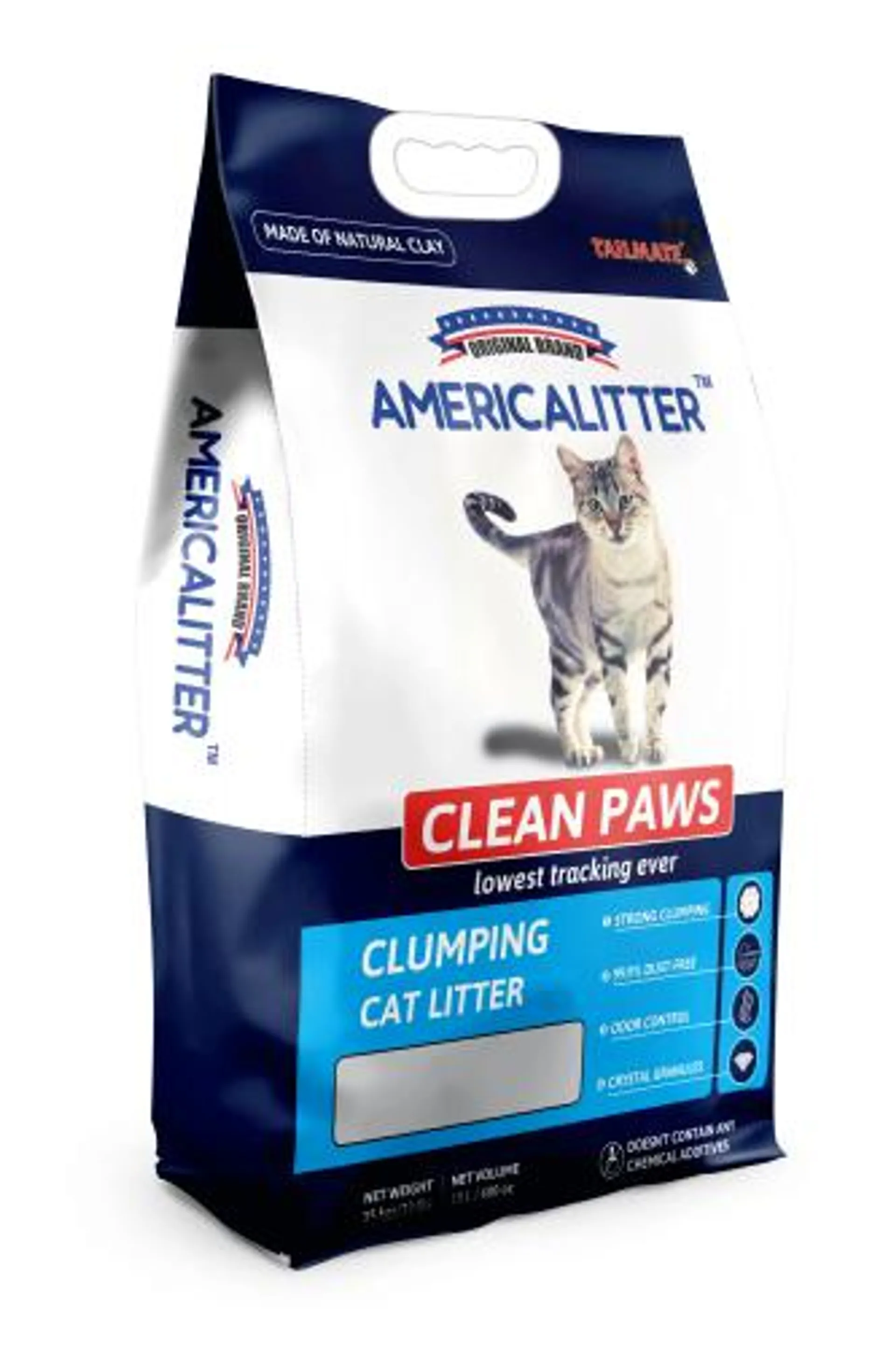 ARENA SANITARIA AMERICALITTER CLEAN PAWS 7 KG