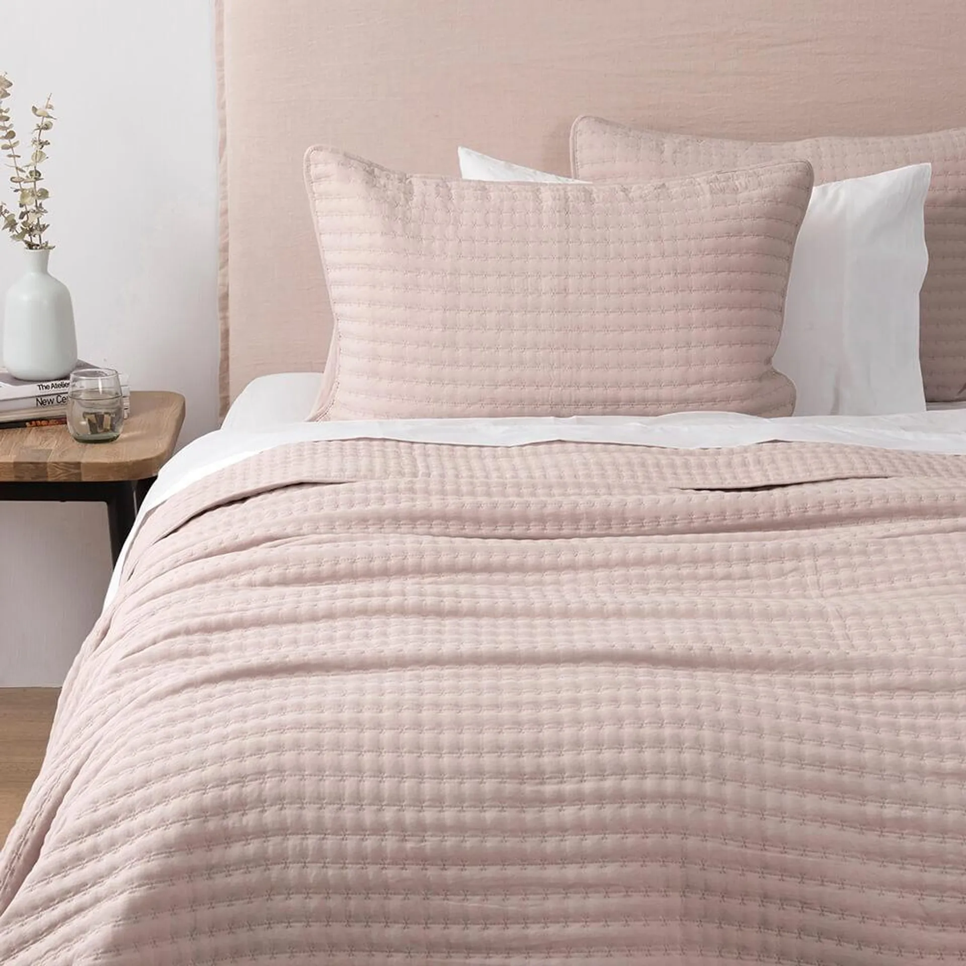 Cubrecama Quilt Renato 2 Plazas Rosa