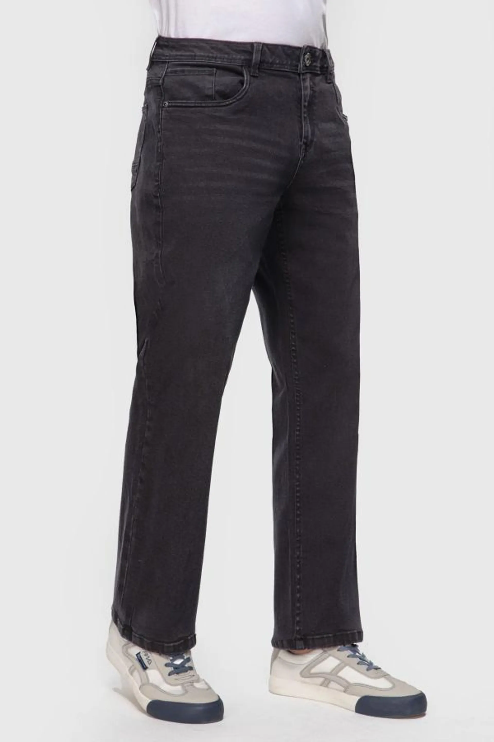 Jeans hombre straight 605 negro