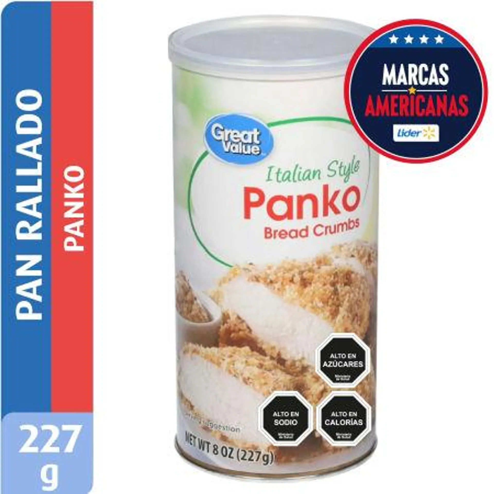 Great Value - Pan Rallado Panko Estilo Italiano, 227 g