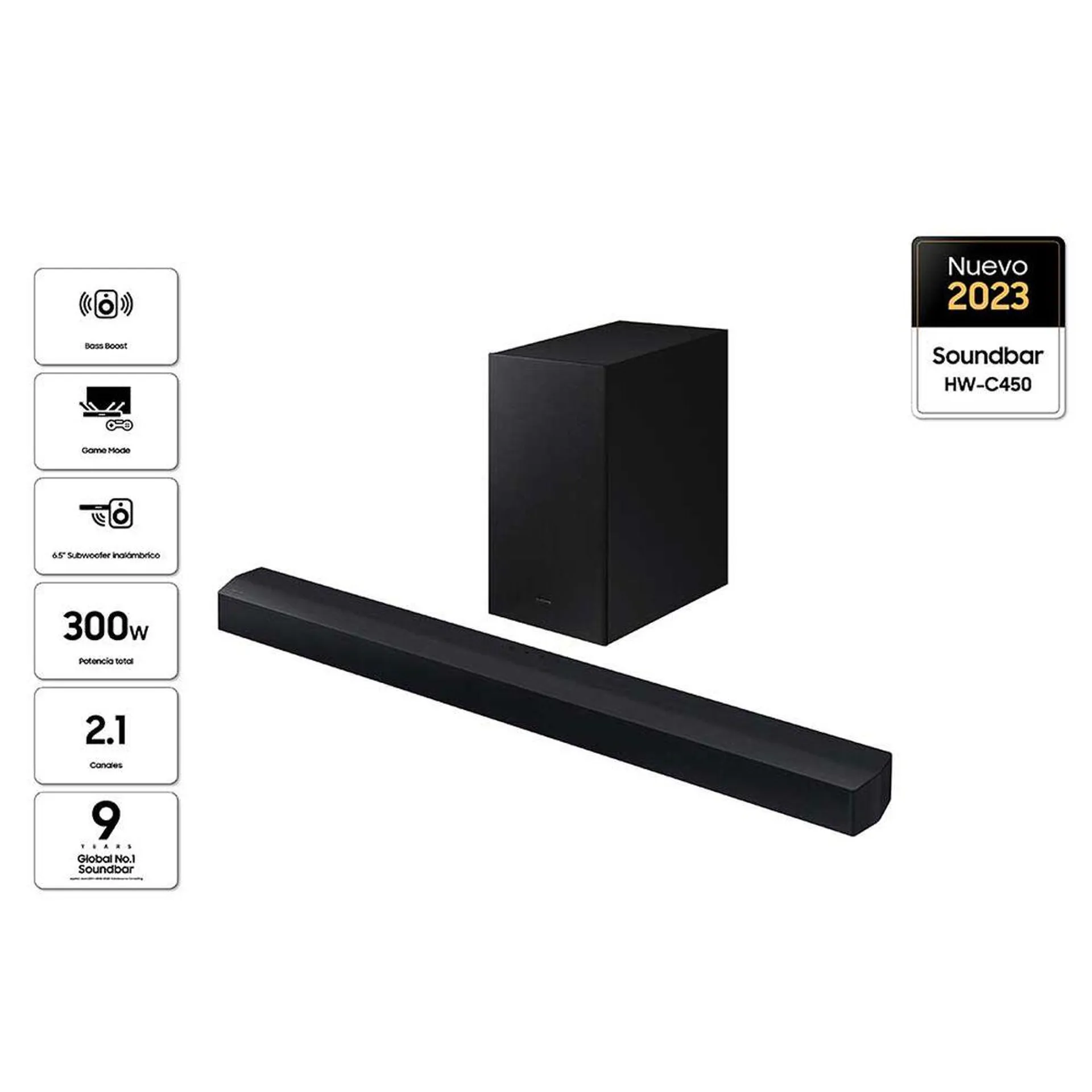 Soundbar Samsung HW-C450/ZS Negro