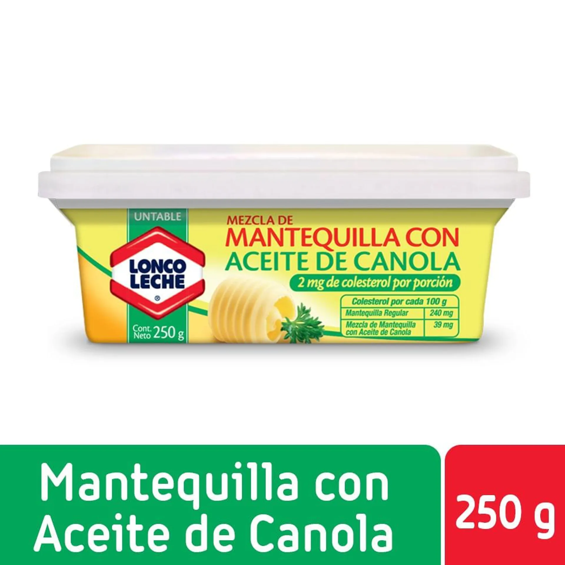 Mantequilla Loncoleche sin colesterol pote 250 g