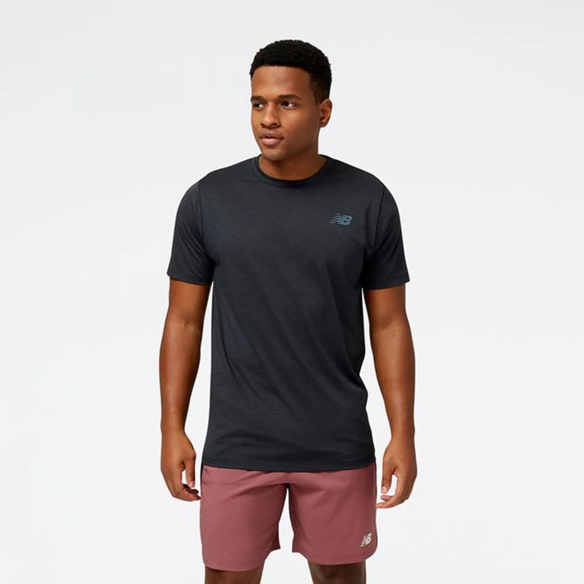 Polera Running Hombre New Balance Tenacity Negra