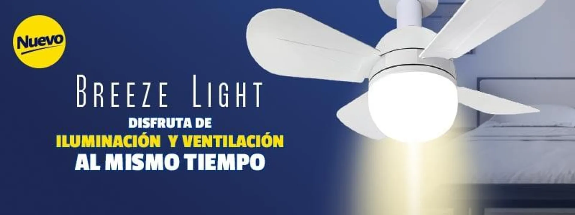 Ventilador de techo con luz - Breeze Bright Light fan