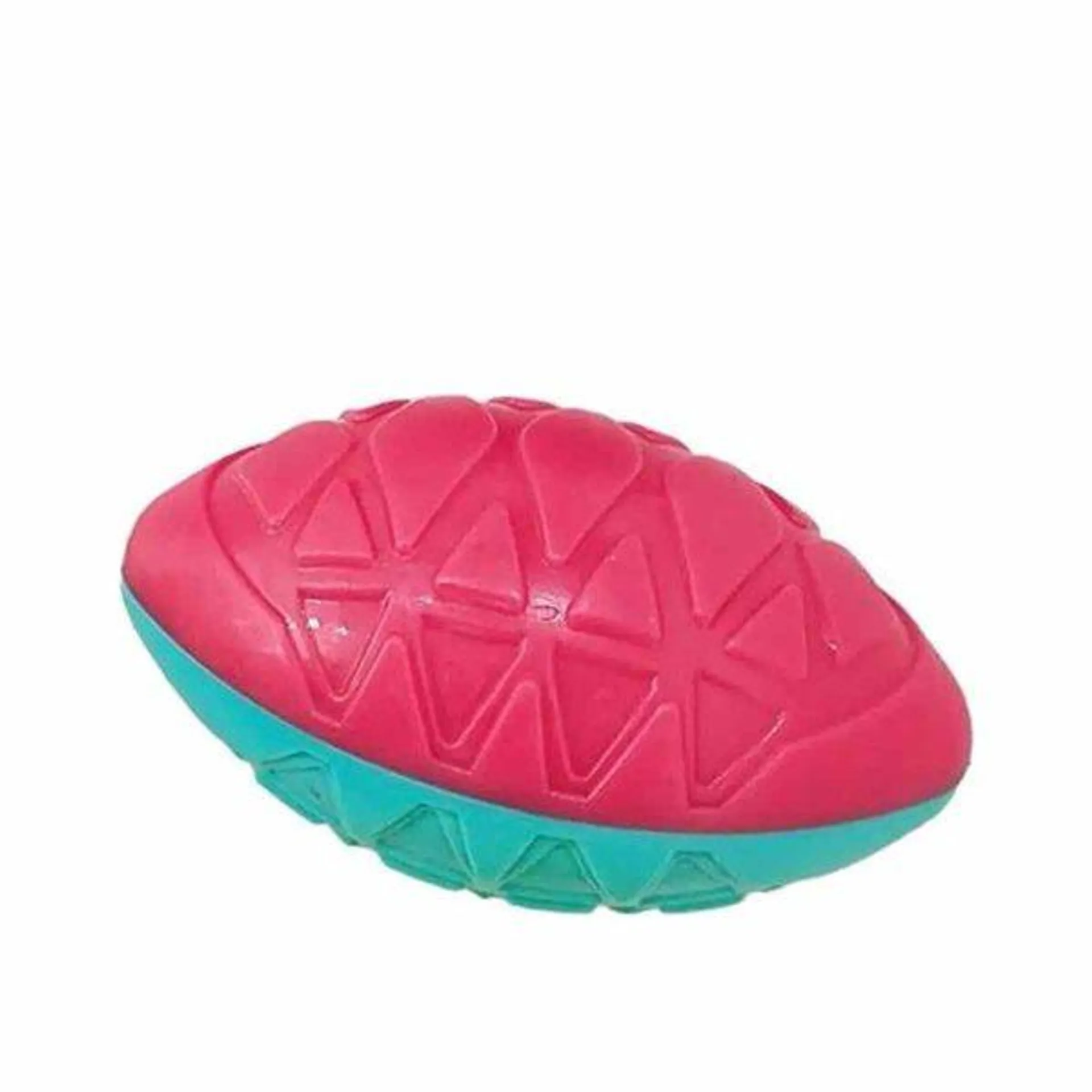 Juguete Pelota Rugby con Sonido Rojo/Turquesa