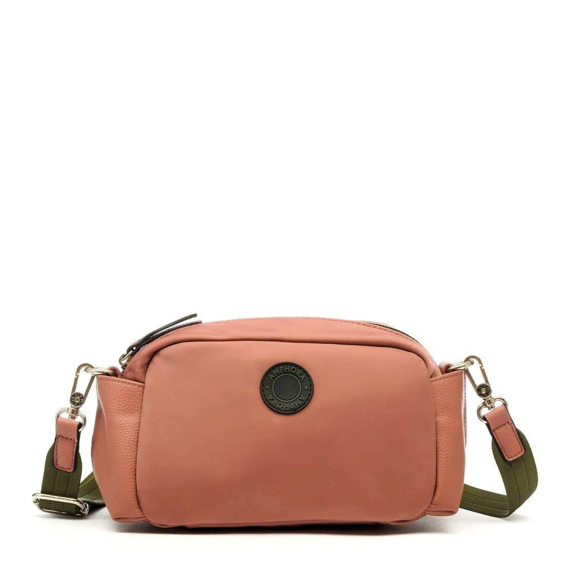 Cartera bandolera mediana elfe rosa viejo