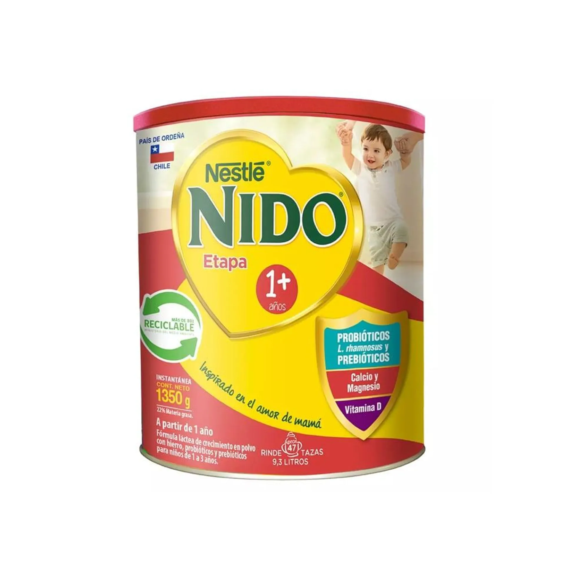 Leche Nido 1+ Nutritods Tarro 1350 gr