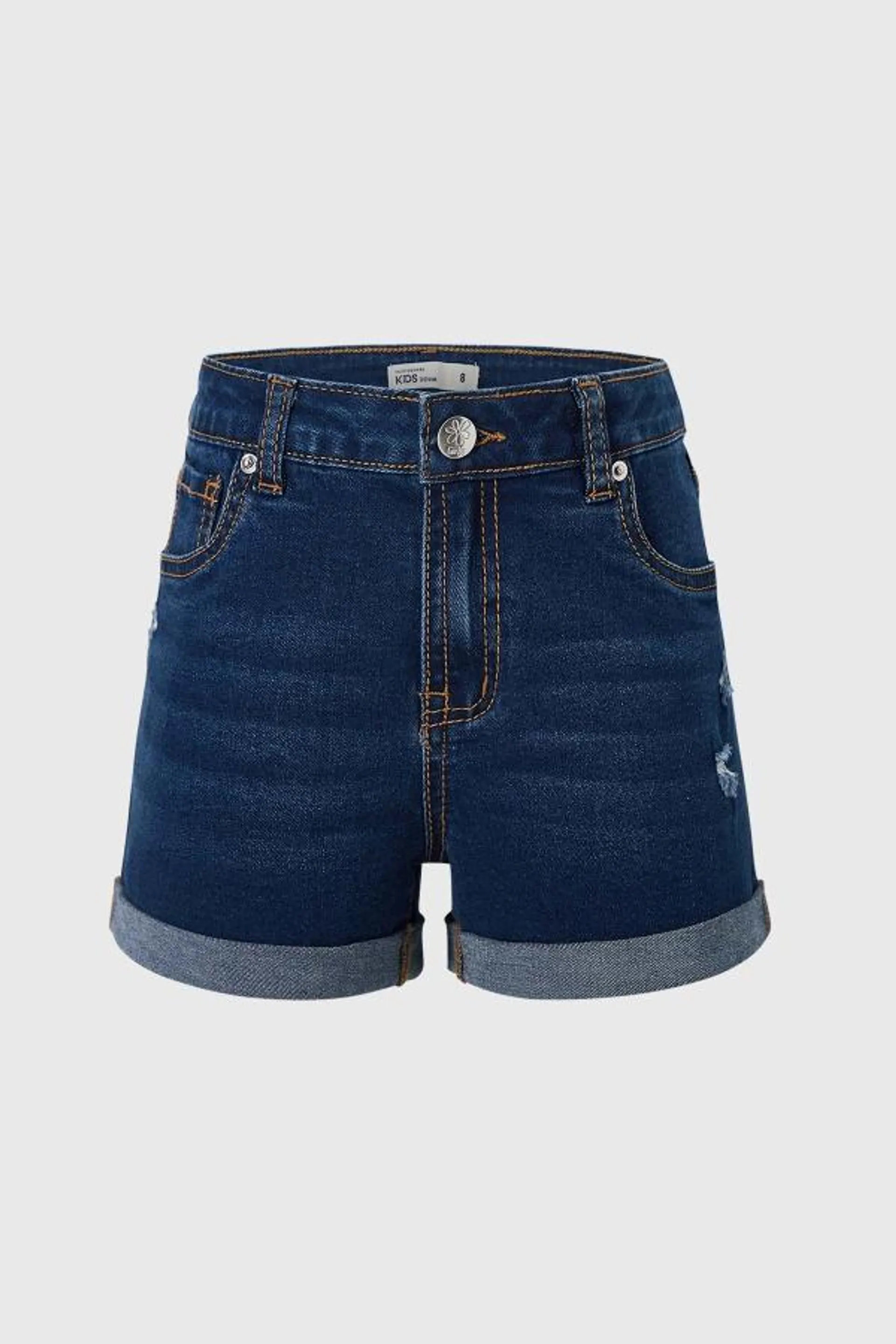 Short niÑa denim azul oscuro