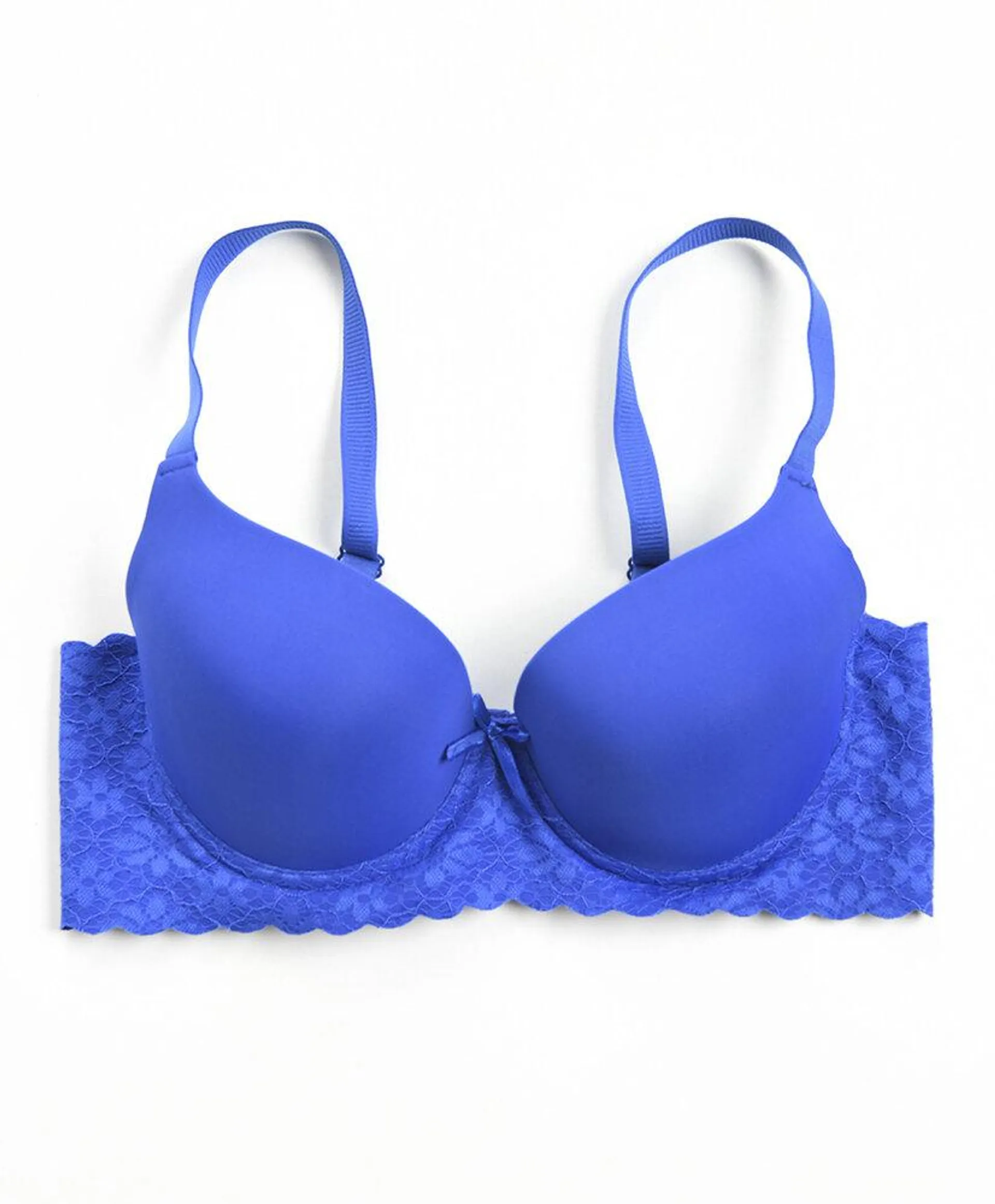 Sostén mujer push up encaje ancho colores