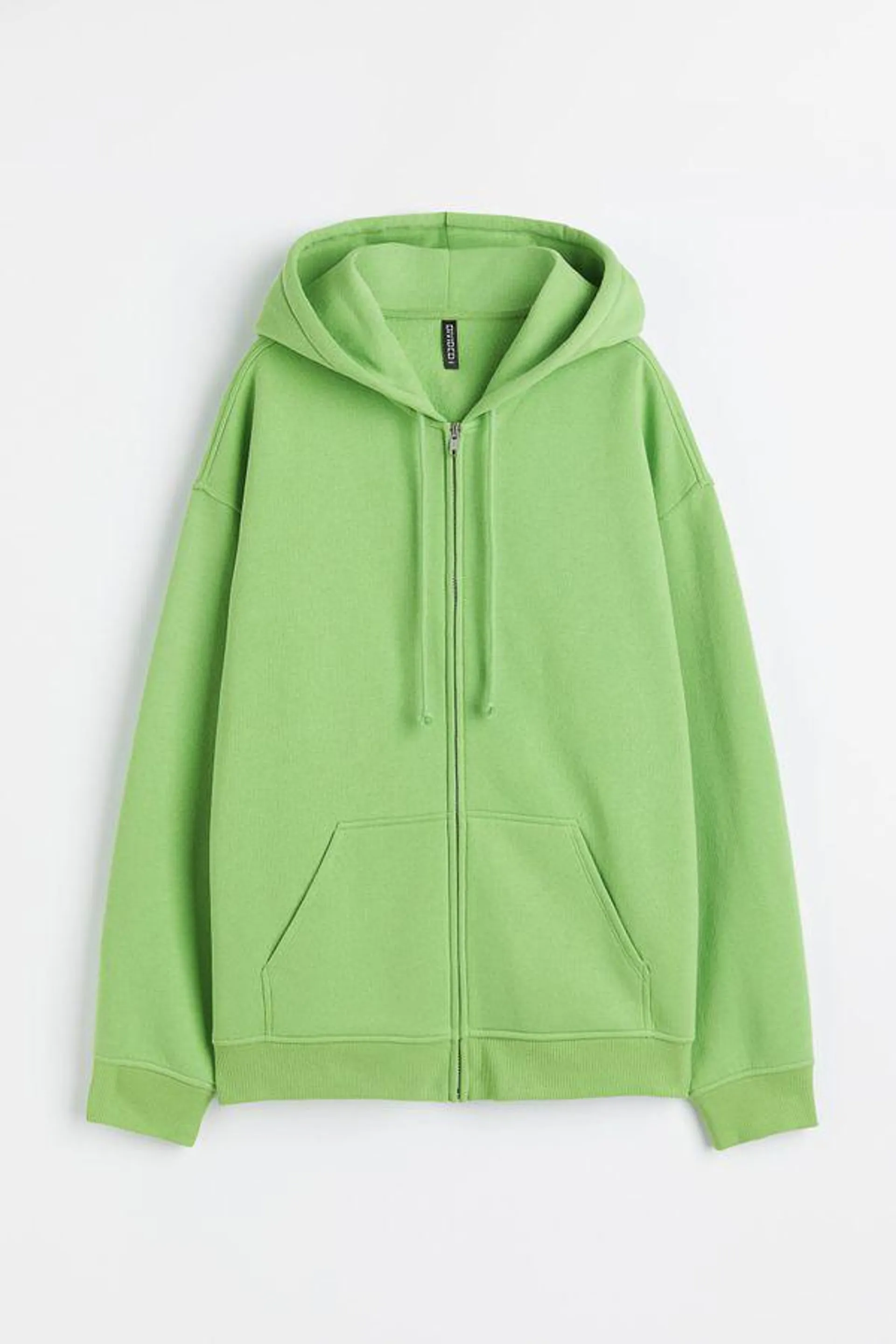 Polerón hoodie oversize con cierre