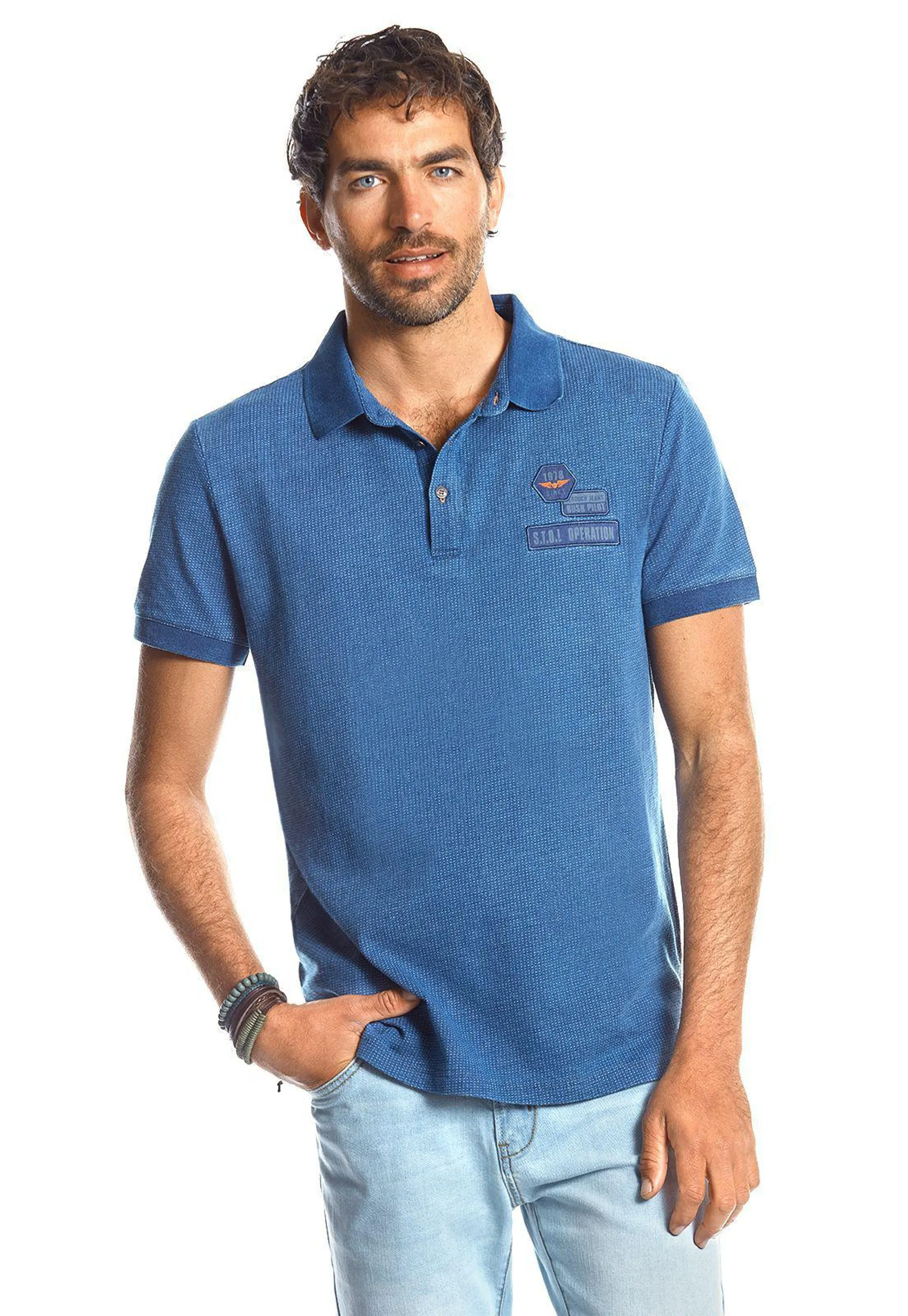 Polera Polo Wisconsin Indigo