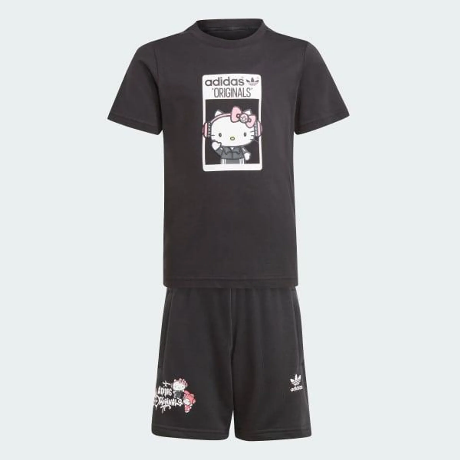 Conjunto de Polera Corta adidas Originals x Hello Kitty