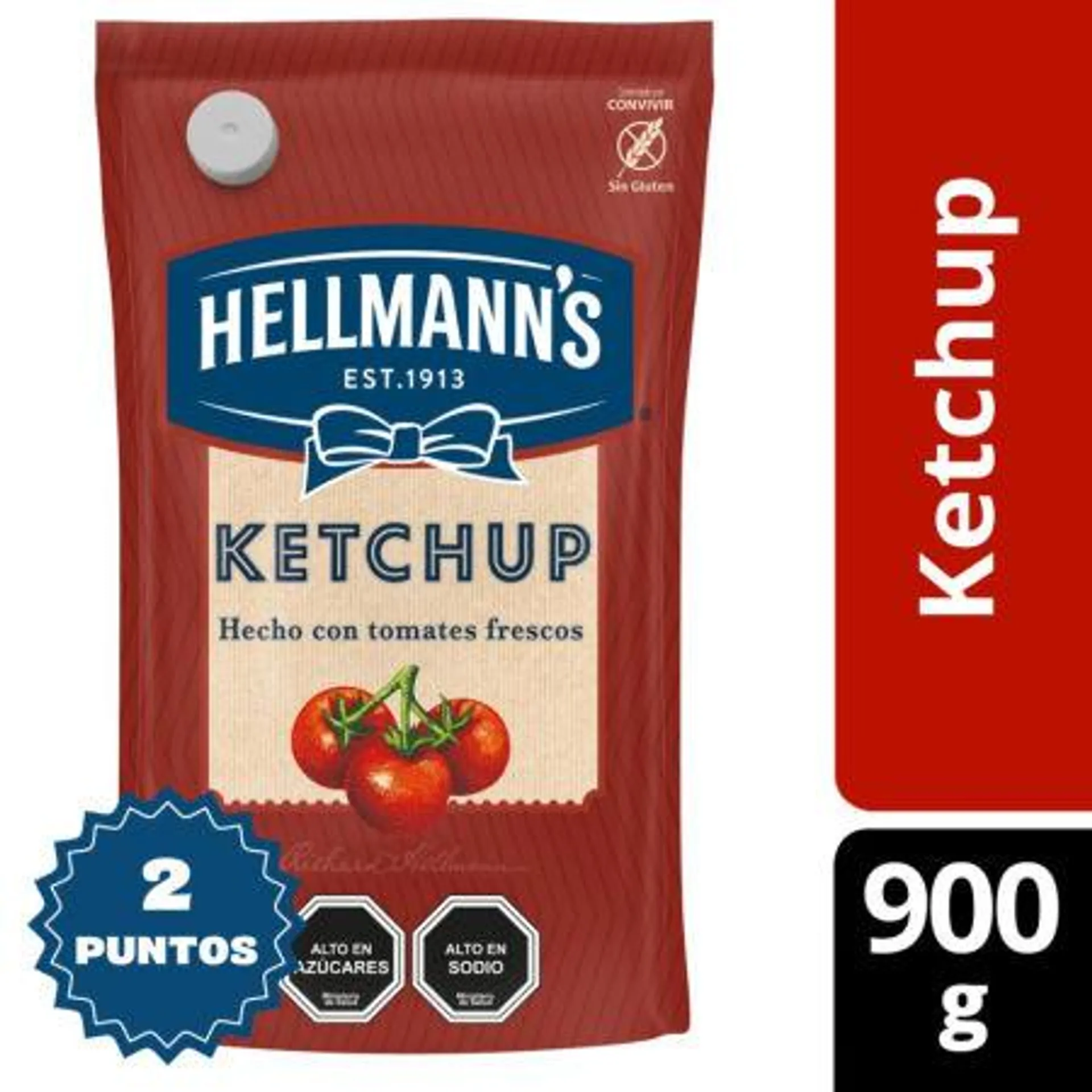 Hellmann's - Ketchup Regular Doypack, 900 g