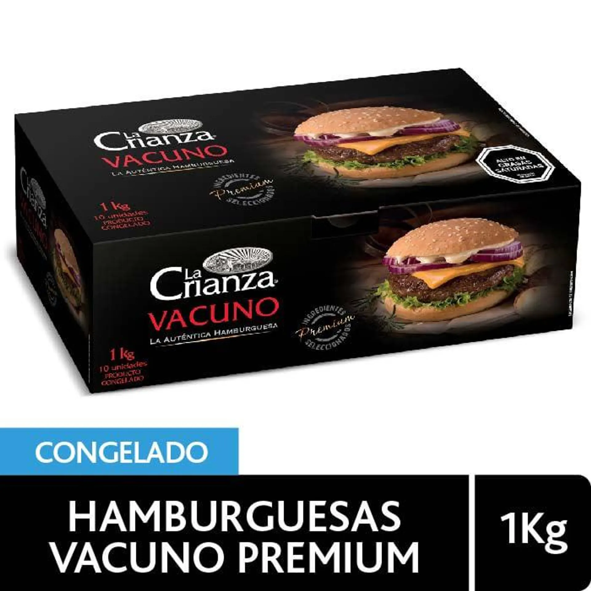 Estuche Hamburguesa La Crianza Premium 10 X 100 gr