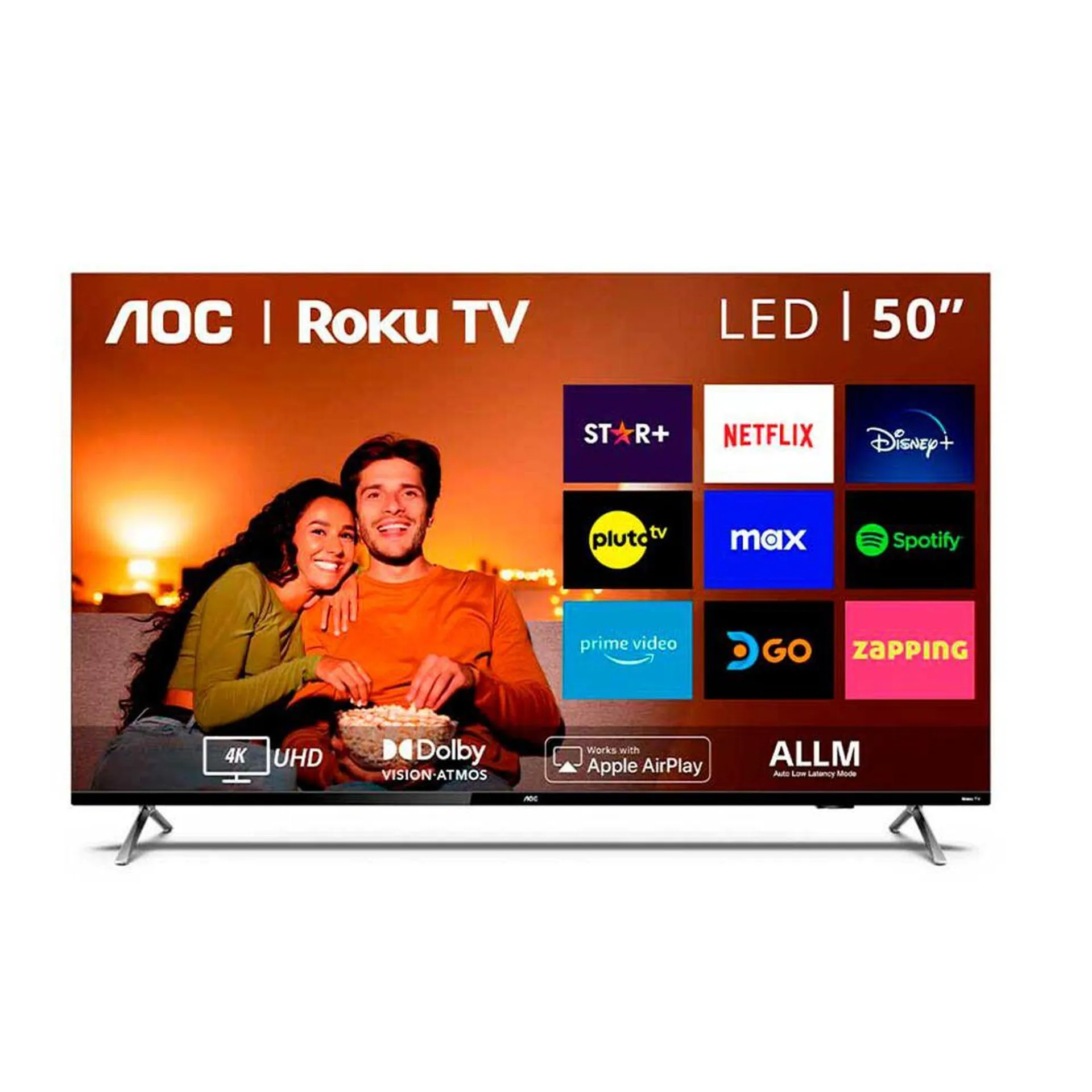 LED 50" AOC 50U6125 Smart TV 4K UHD