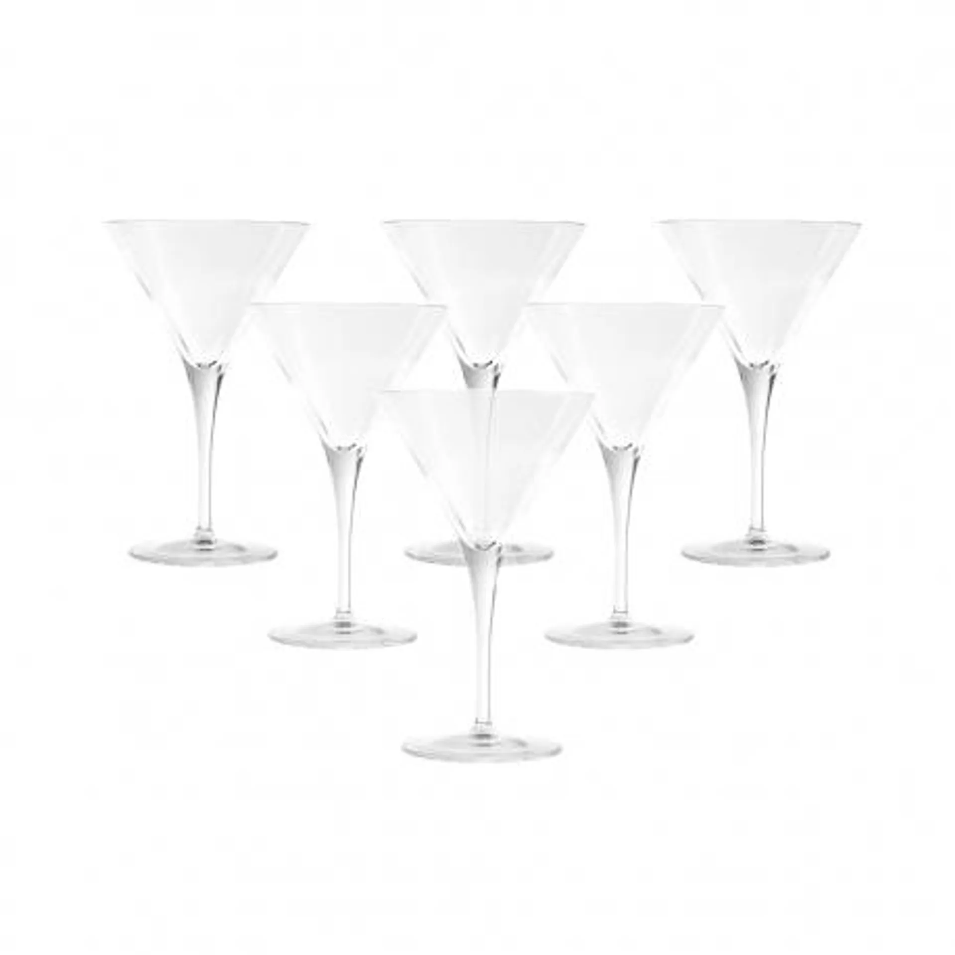 Set de 6 Copas Martini Elegante 26cl Luigi Bormioli