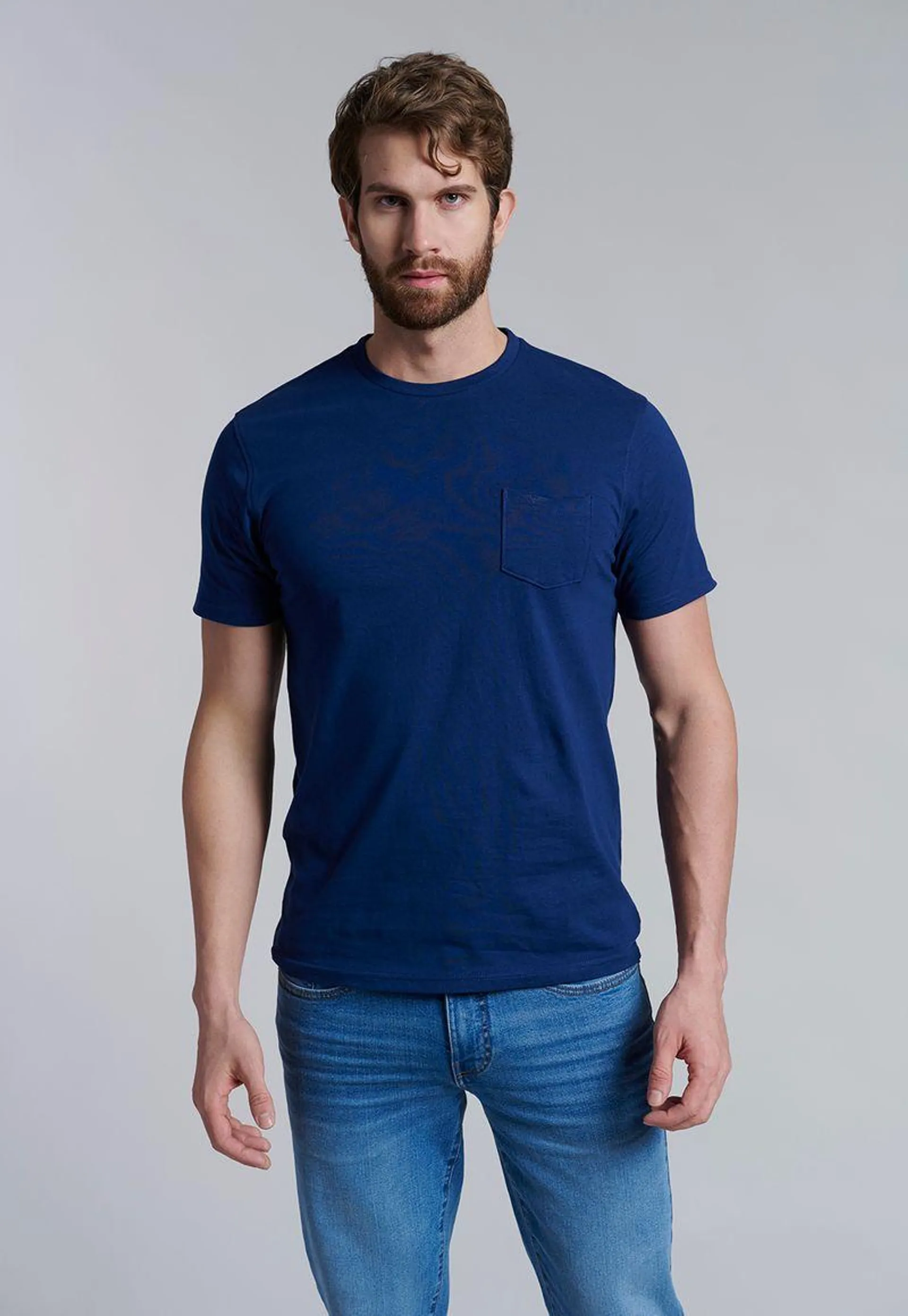 Polera Bolsillo Houston Navy