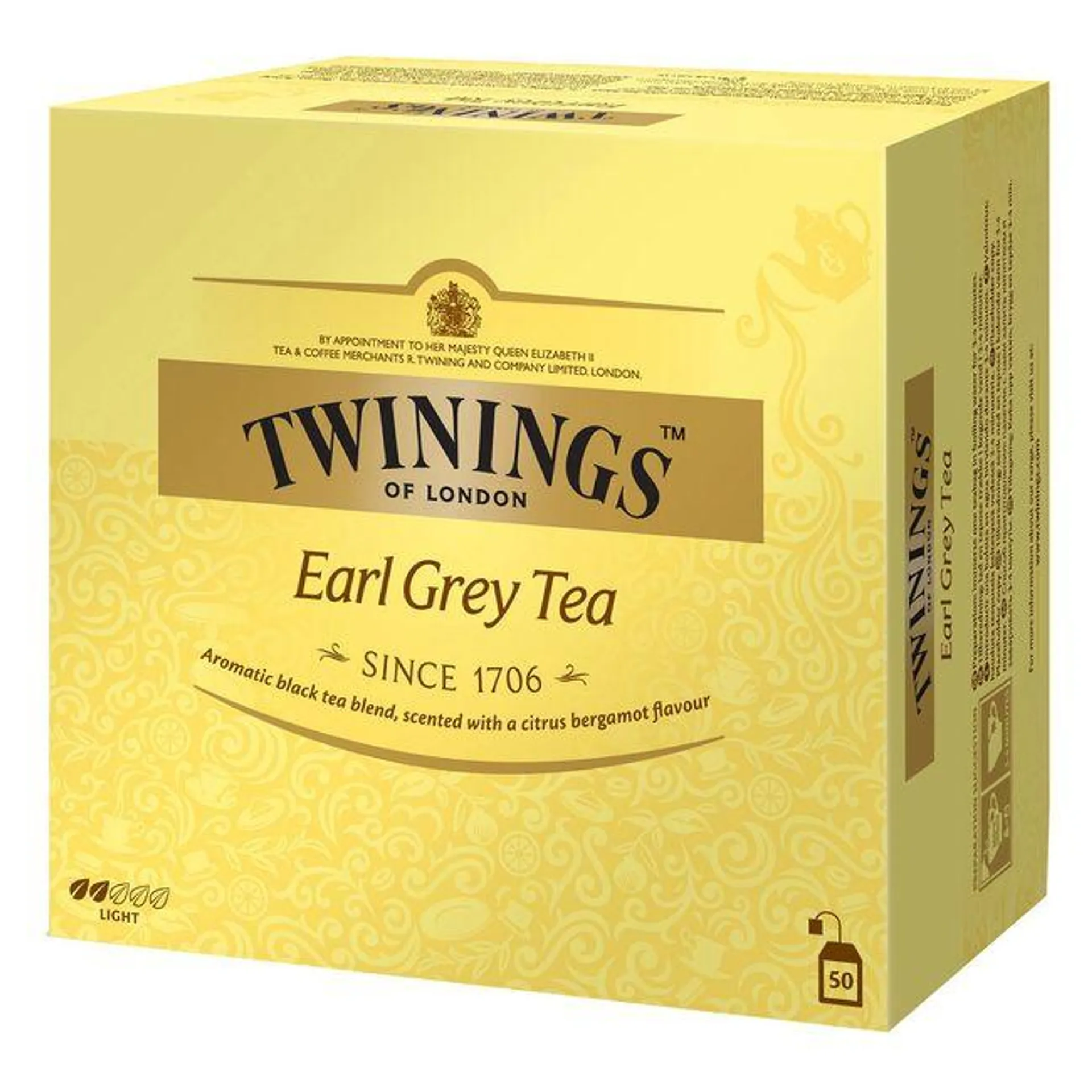 Té Earl Grey Twinings 50 Bolsitas