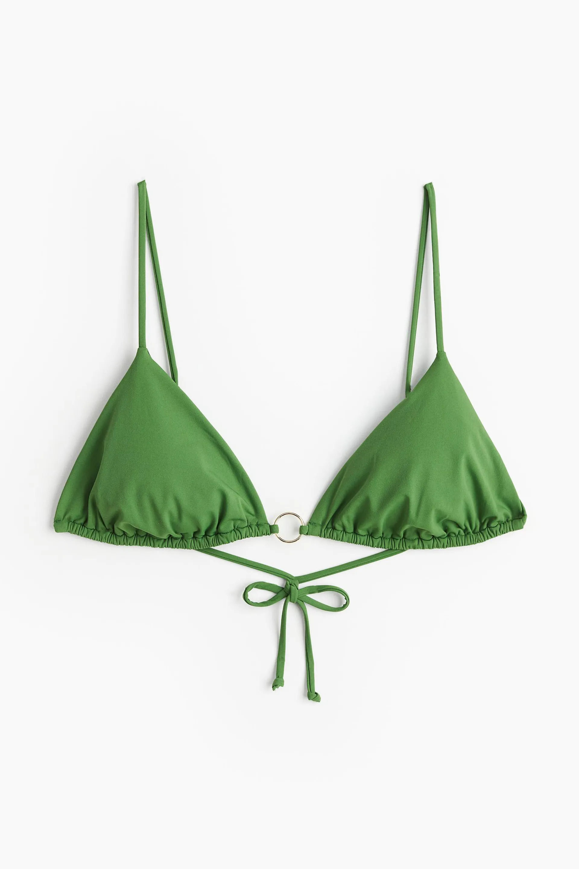 Top de bikini de triángulo con relleno