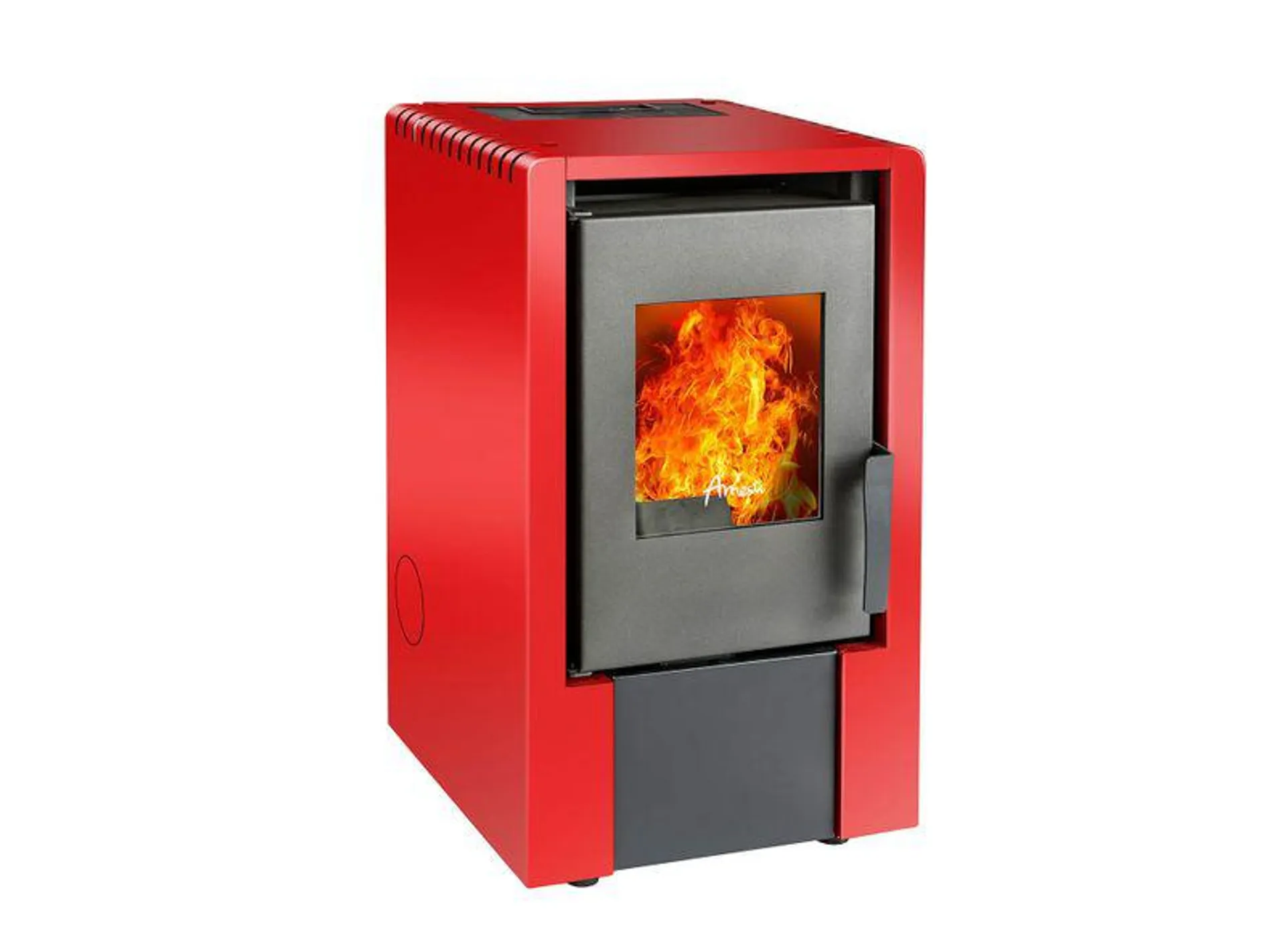 Estufa pellet 6000W Italy 6100 rojo