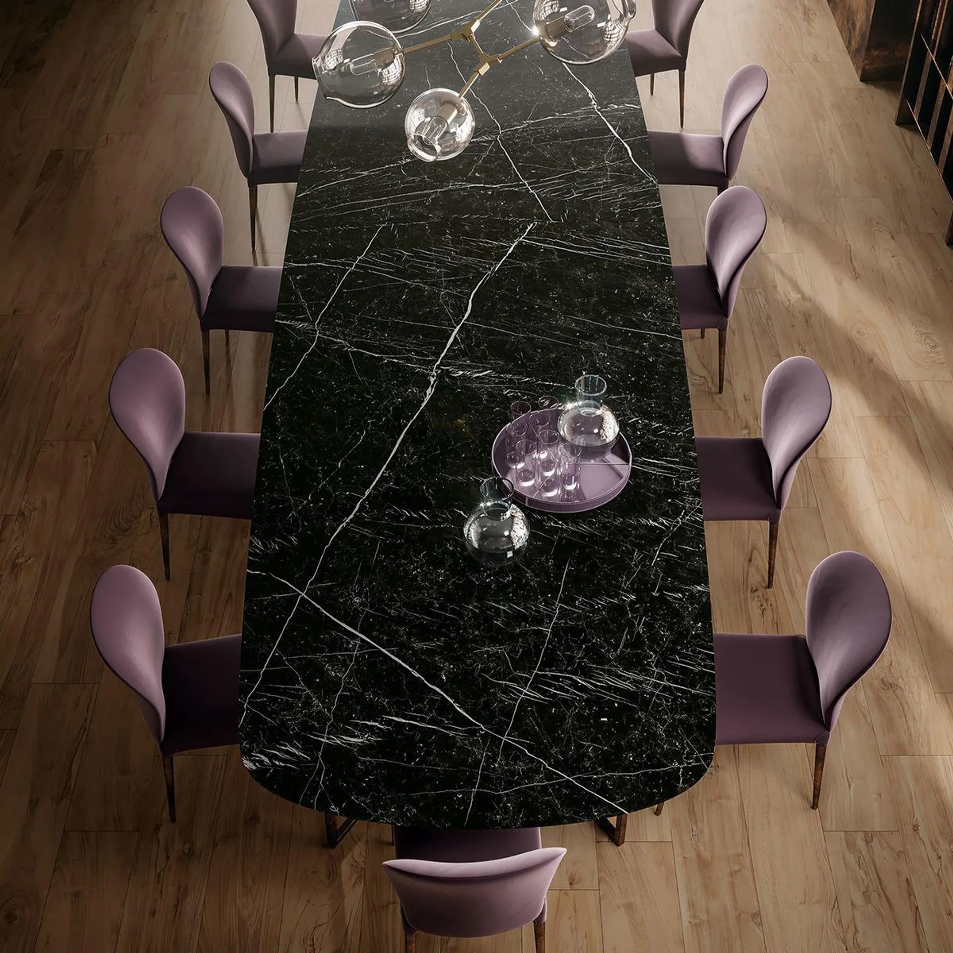 Plancha Ultracompacto Nero Marquina Silk 162x324 cm