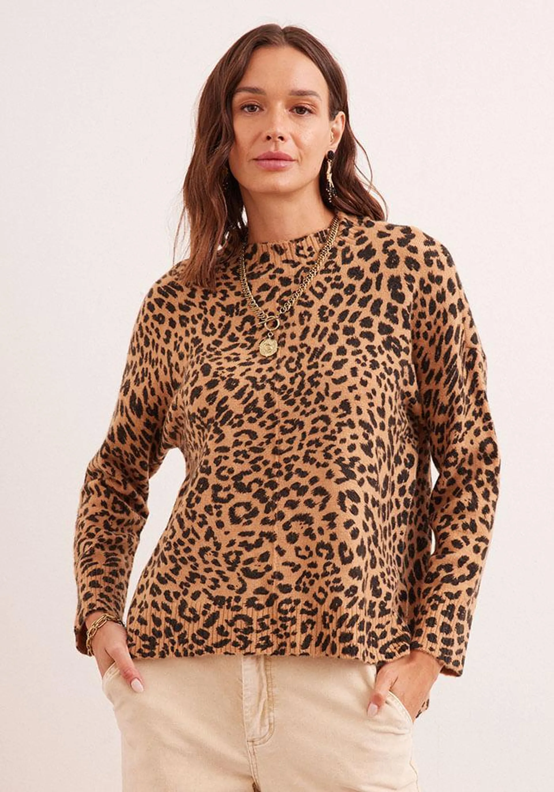 Sweater Estampado Animal Print L Miscelaneo 2