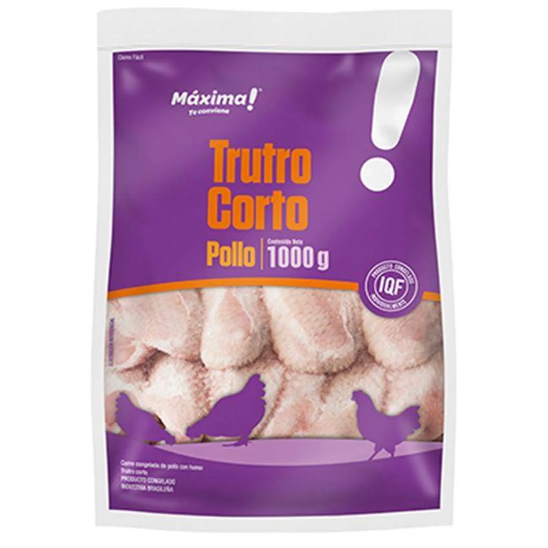 Trutro Corto de Pollo Sin Marinar Congelado Máxima 1 kg