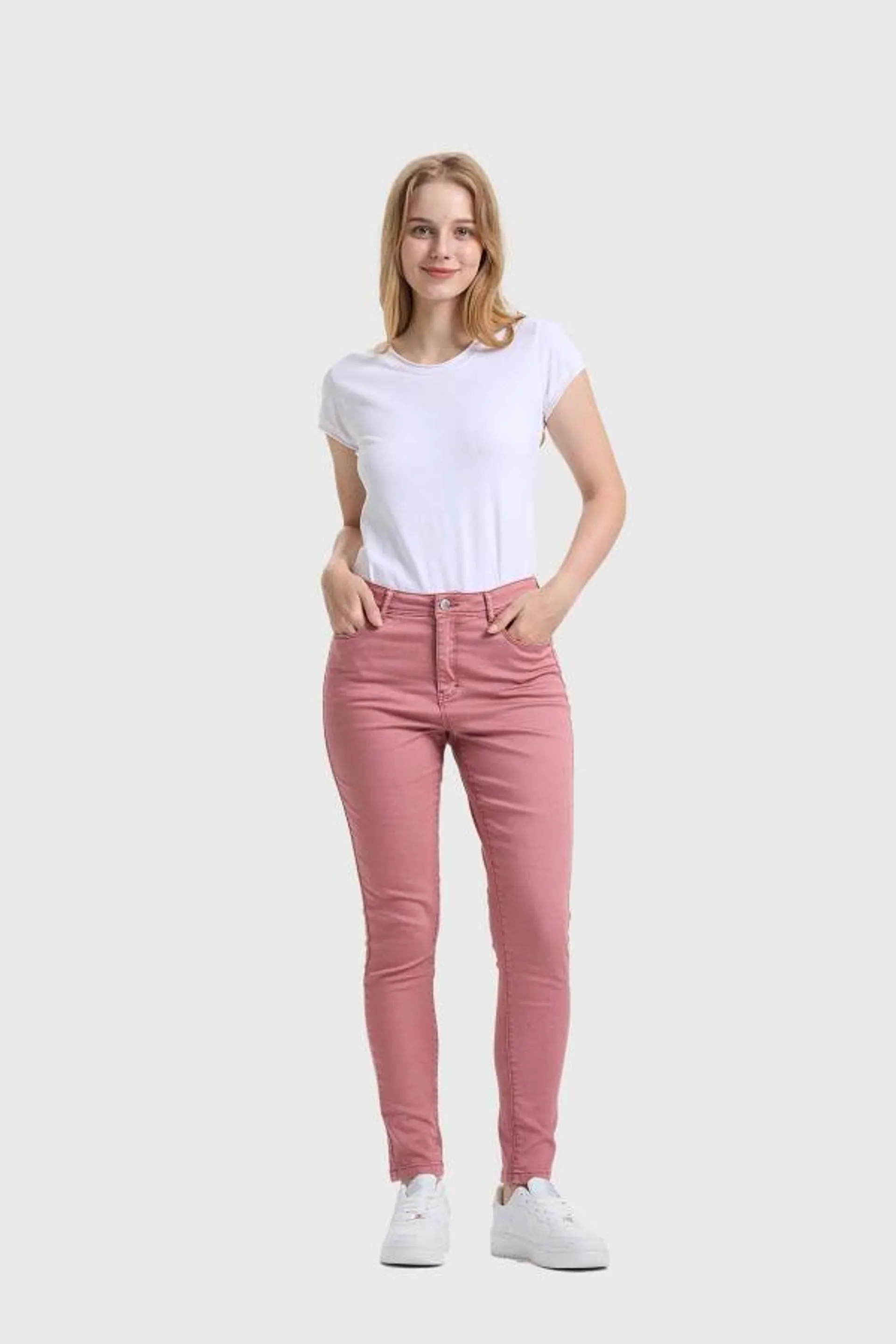 Jeans mujer emilia marsala claro