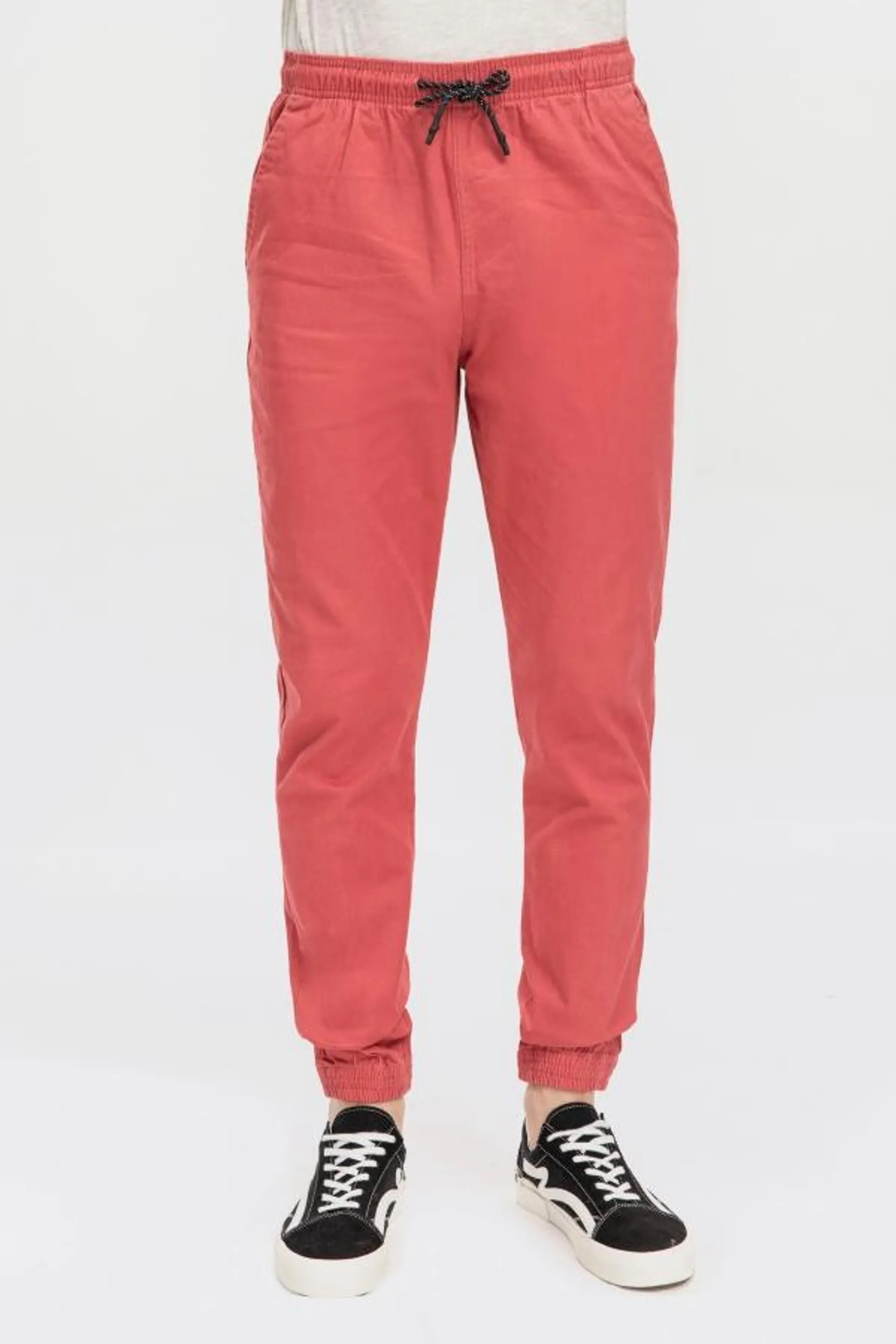 PantalÓn jogger twill hombre terracota