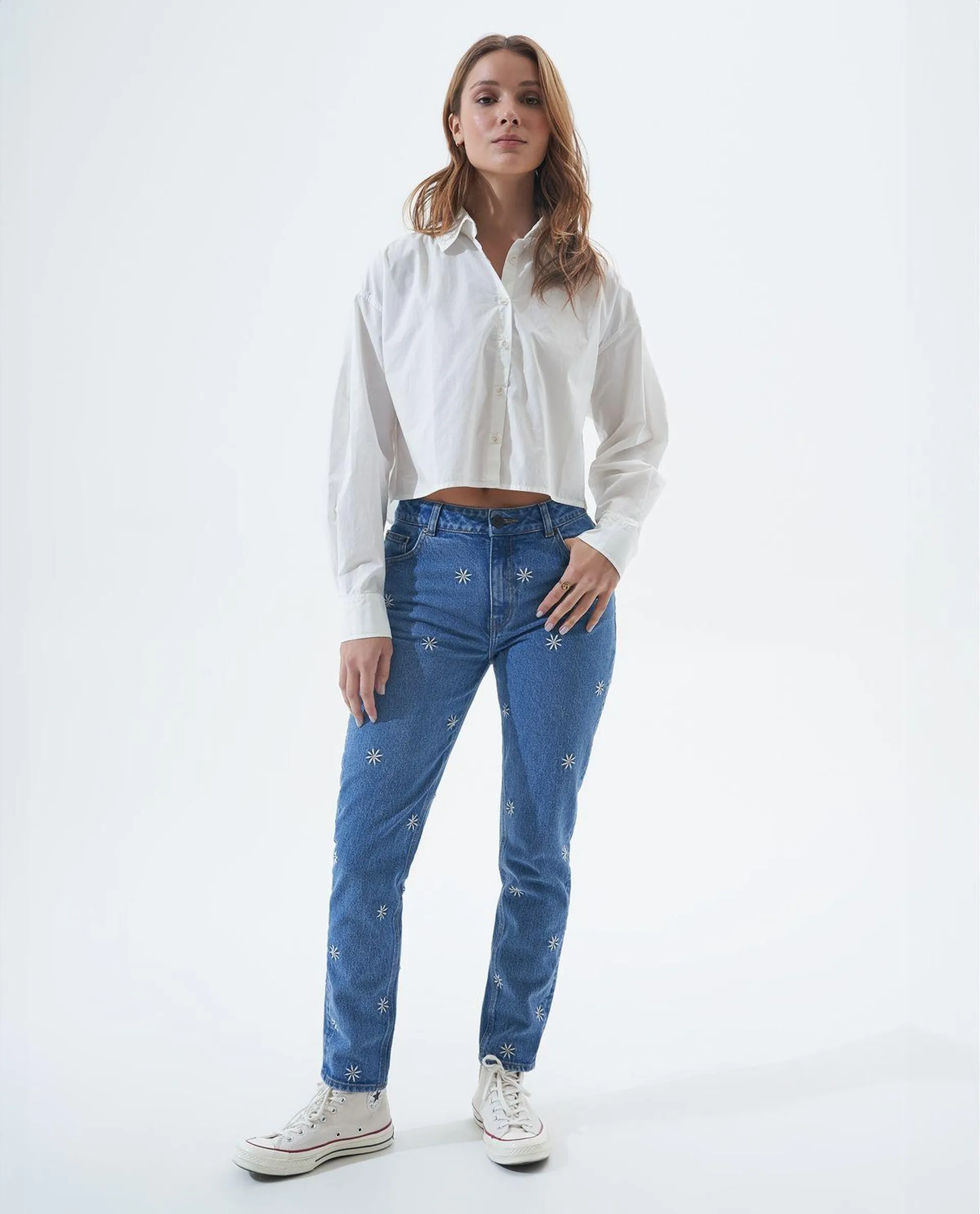 Camisa cropped para mujer