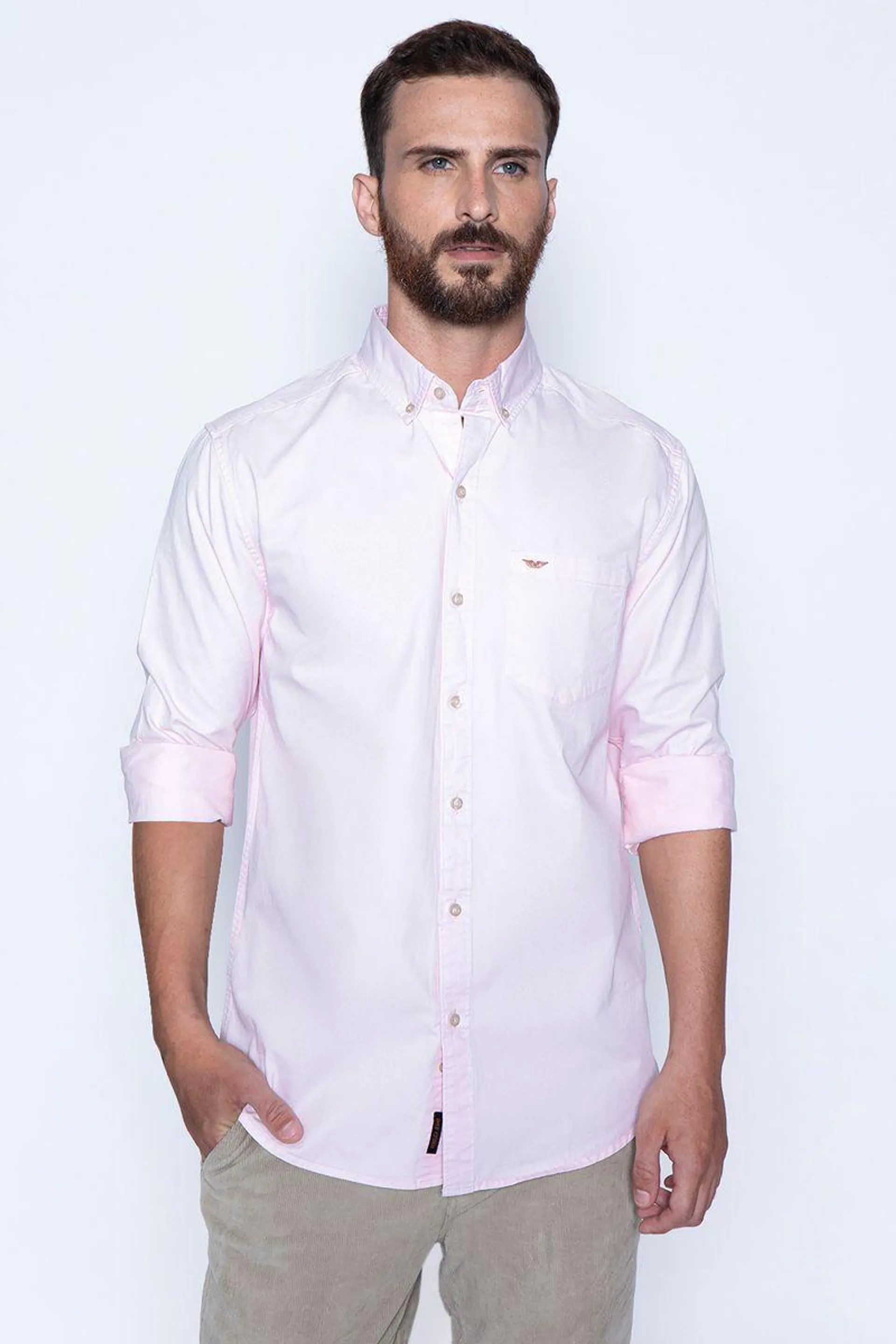 Camisa Garment Dyed Sport Fj Pink