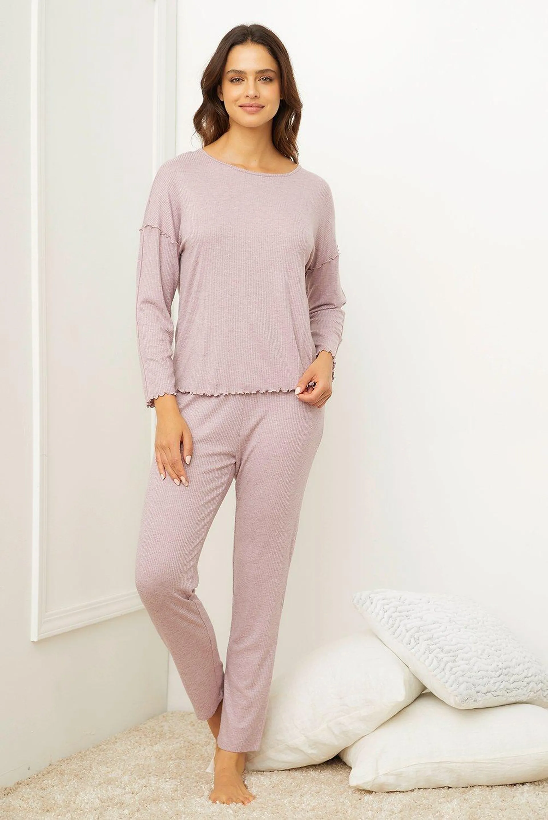 Pijama Algodón Mujer Blu