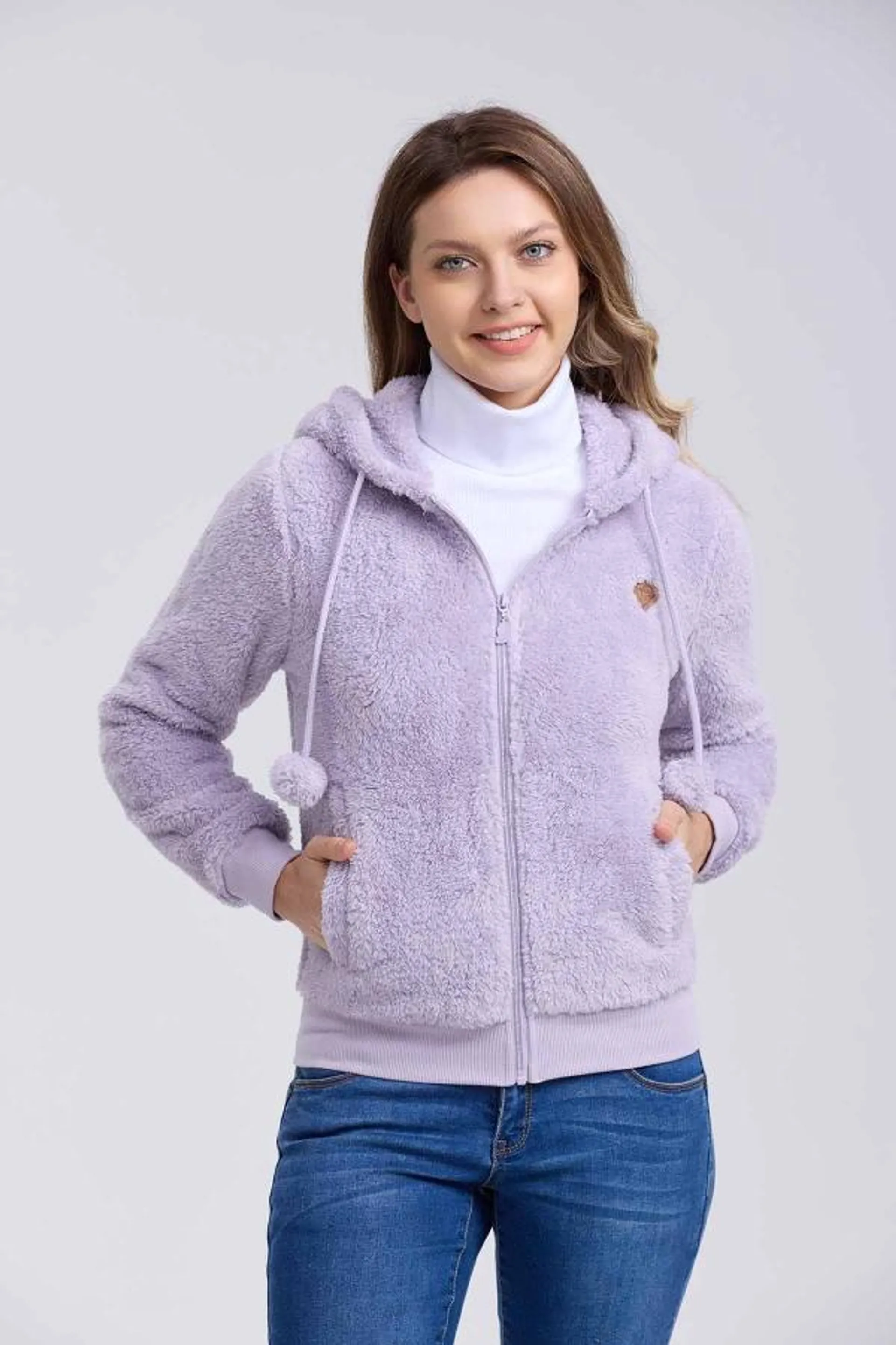 Polar mujer pompom full lila