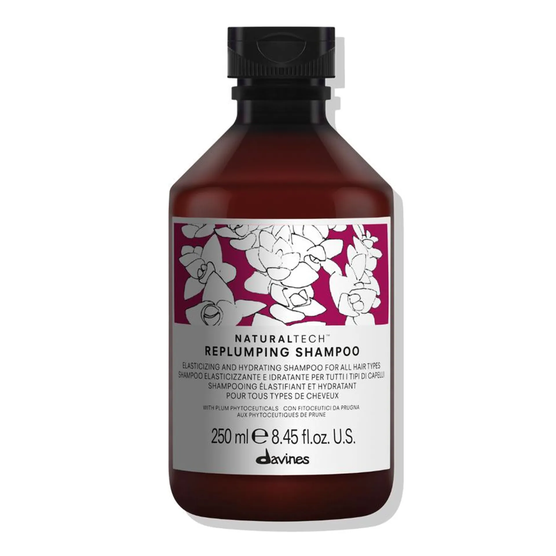 Shampoo Elasticidad Hidratación Replumping Naturaltech Davines