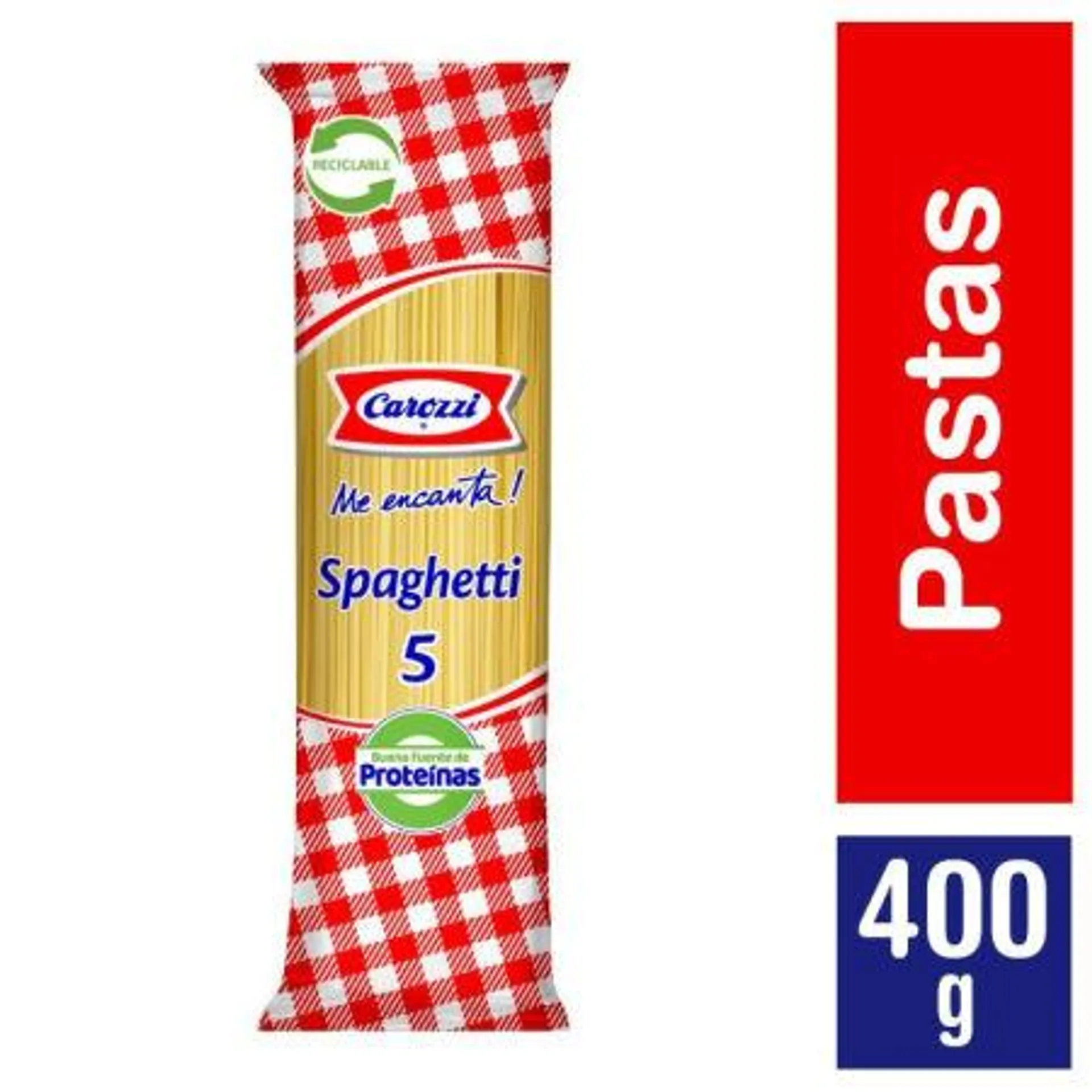 Carozzi - Fideos Spaghetti N°5, 400 g