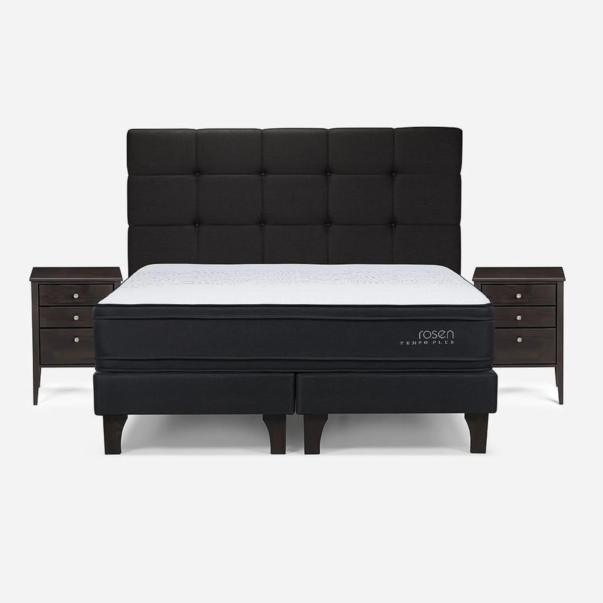 Cama Tempo Plus King + Muebles Issey