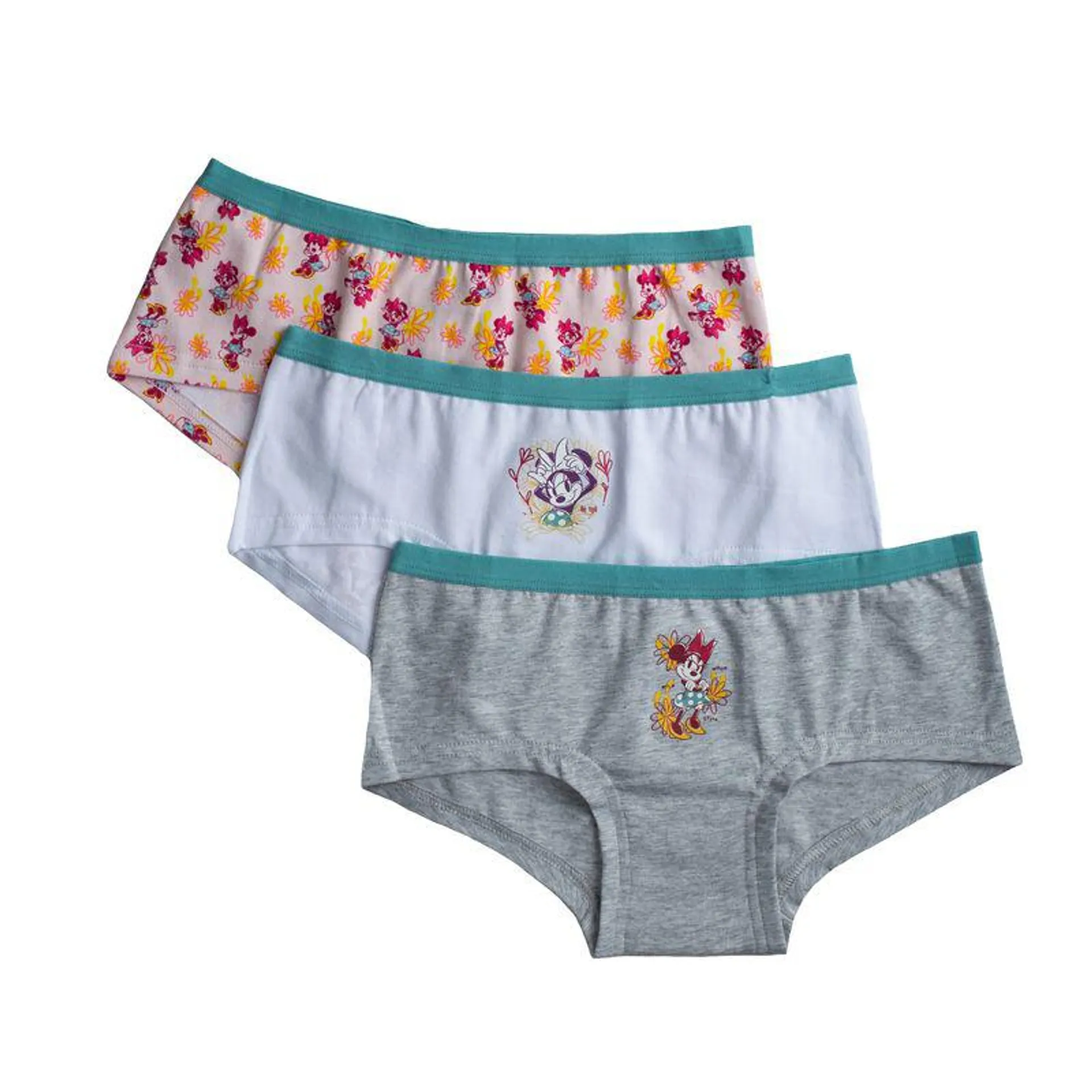 Pantaleta Juvenil Algodón Pack 3 Minnie