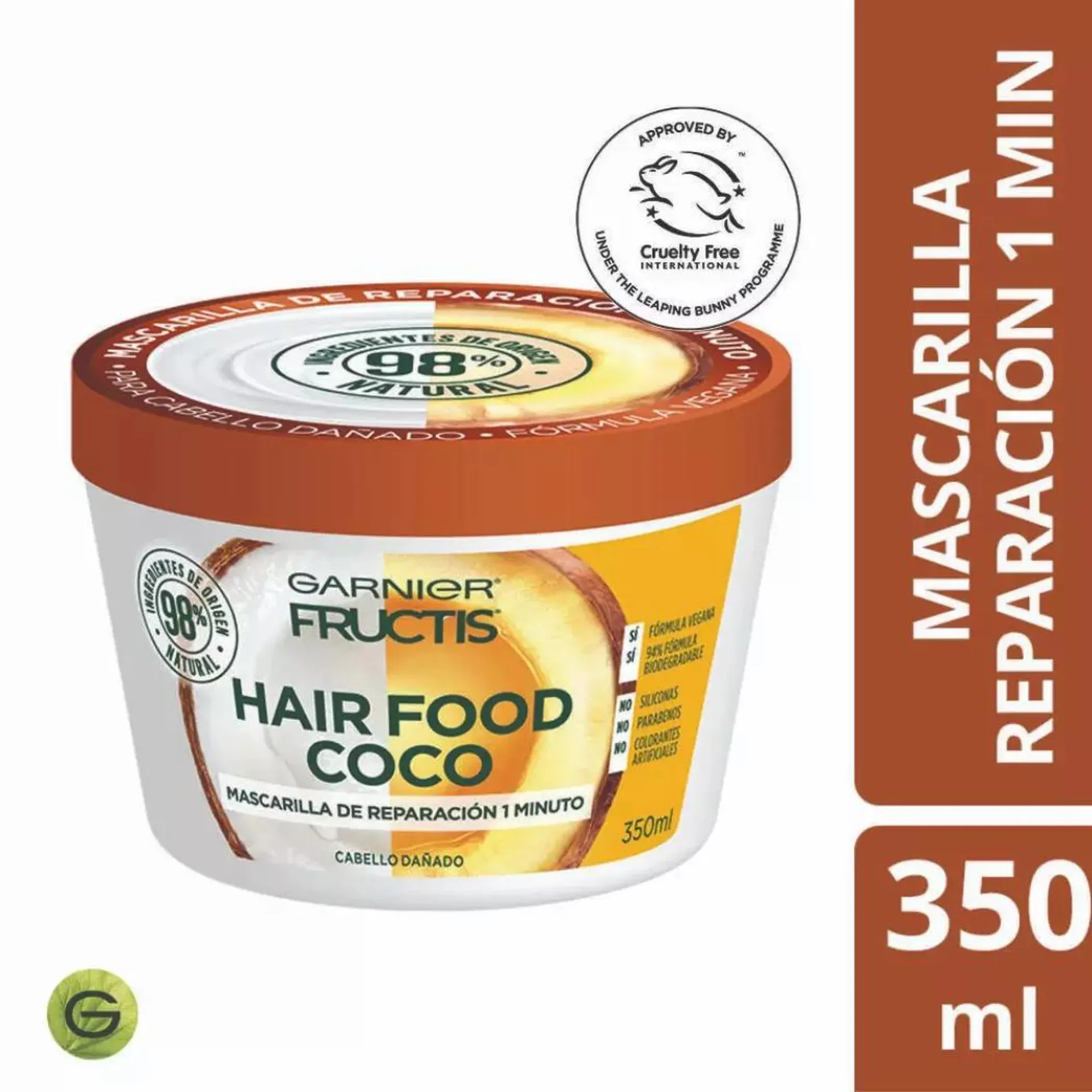 Mascarilla de Reparación Garnier Fructis Hair Food Coco 350ml