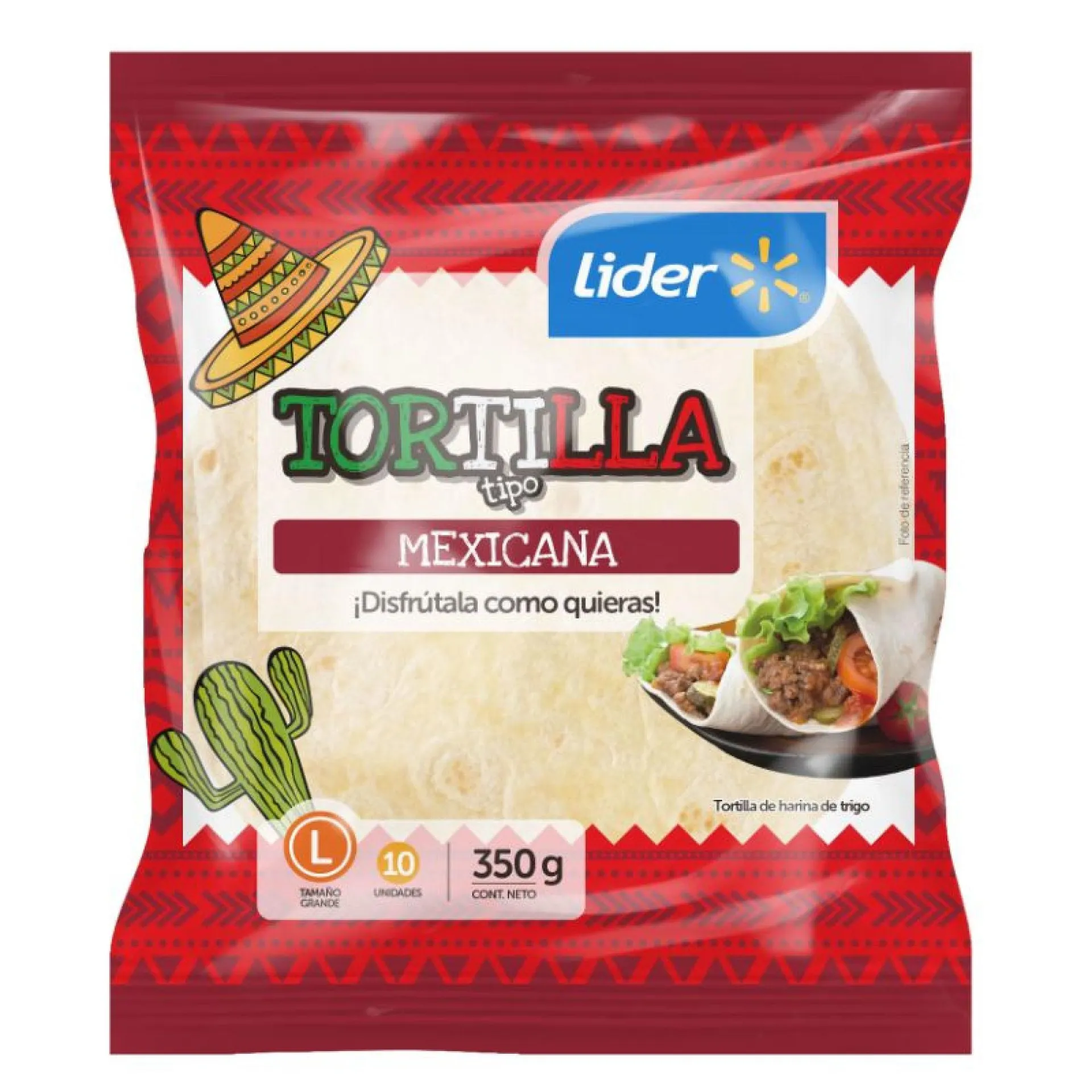 Tortilla Tipo Mexicana L, 350 g