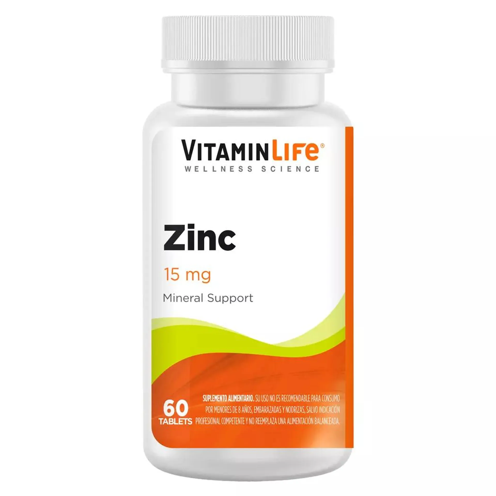 VitaminLife Zinc-15 60 Tabletas