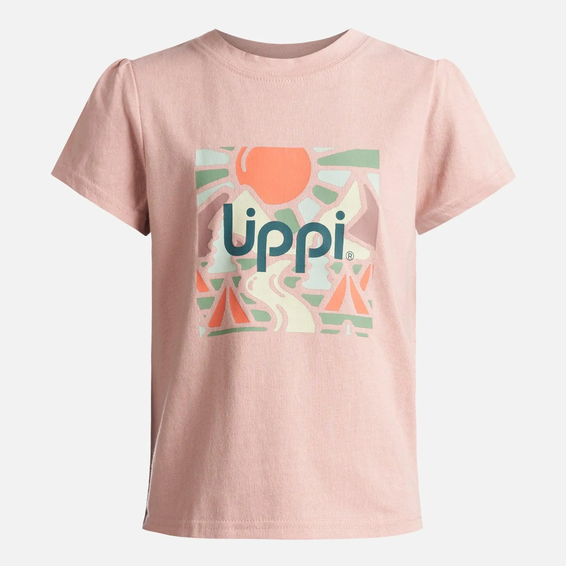 Polera Niña Logo Lippi T-Shirt Rosa Lippi