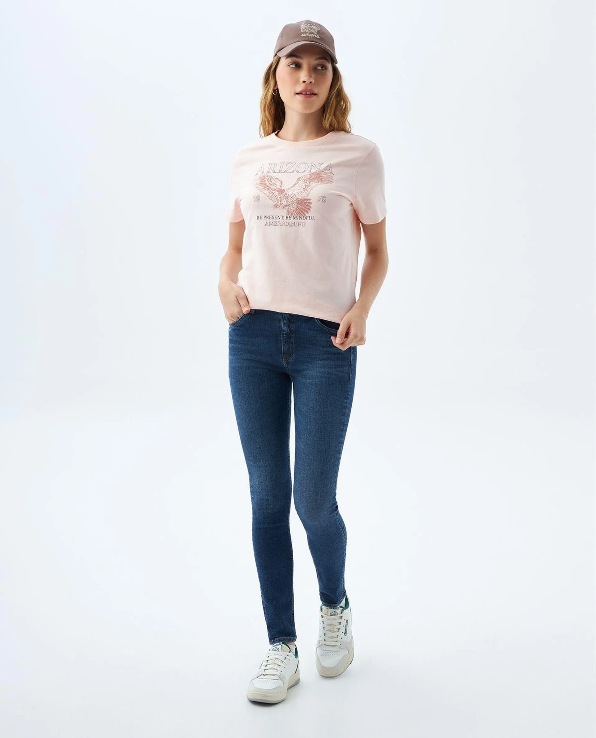 Jean Jegging tono medio para mujer