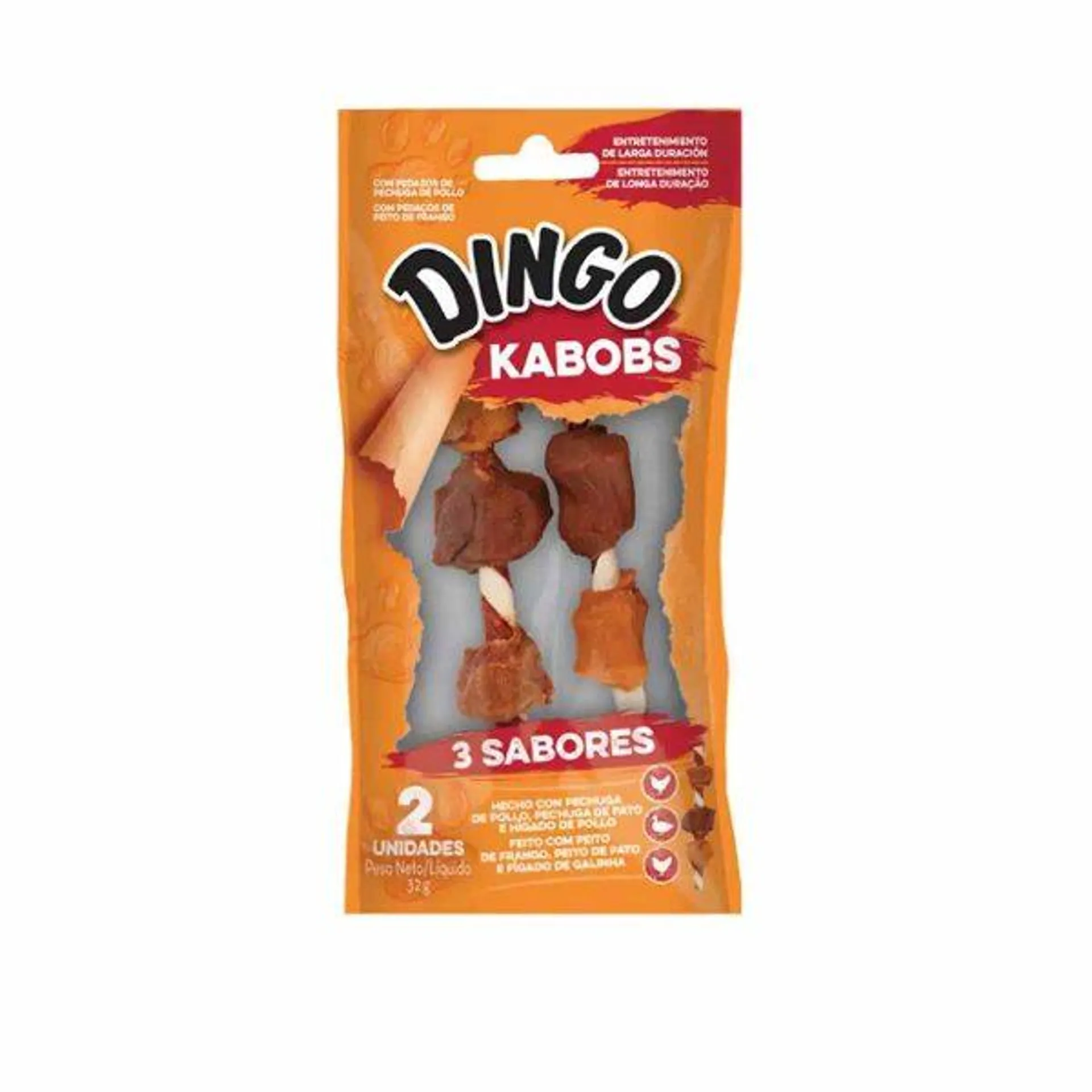 Dingo Triple Flavor Kabobs 2 unidades