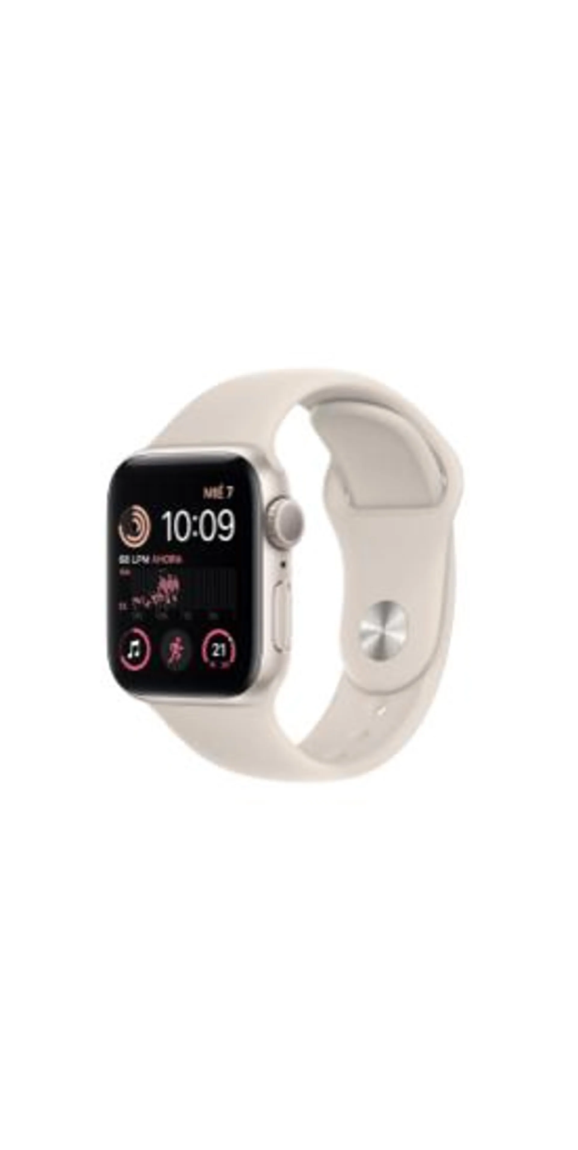Apple Watch SE 40mm Aluminio GPS Blanco Estelar